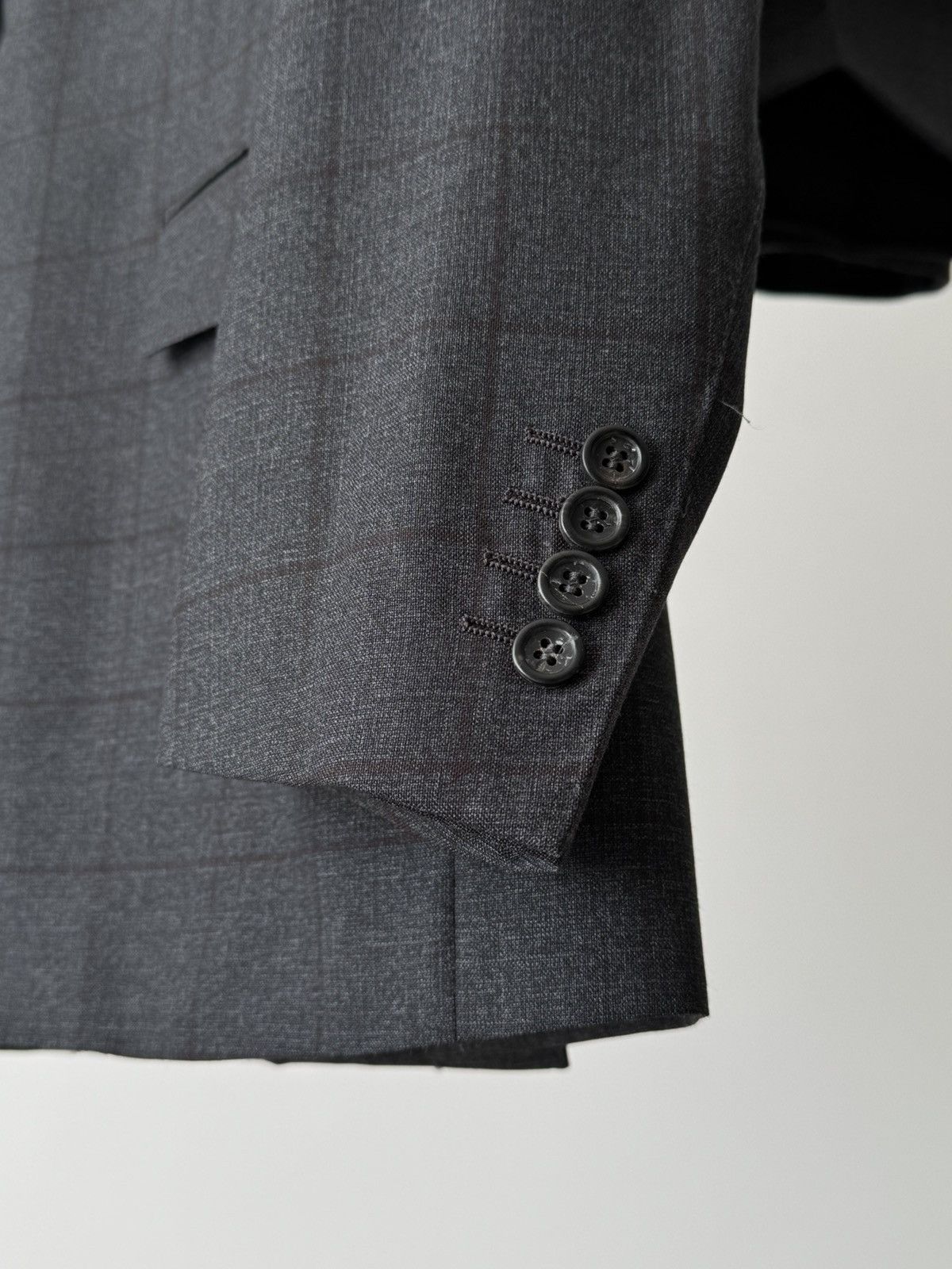 Canali Canali Exclusive Super 150’s Two Button Grey Wool Suit Size 40R - 5 Thumbnail