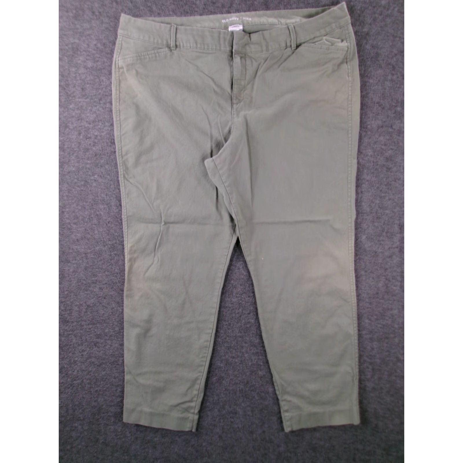 Old Navy Old Navy Women 18 Green Capsule Casual Everyday Minimalist Pixie Chino Pants Size 40" / US 18 - 2 Thumbnail