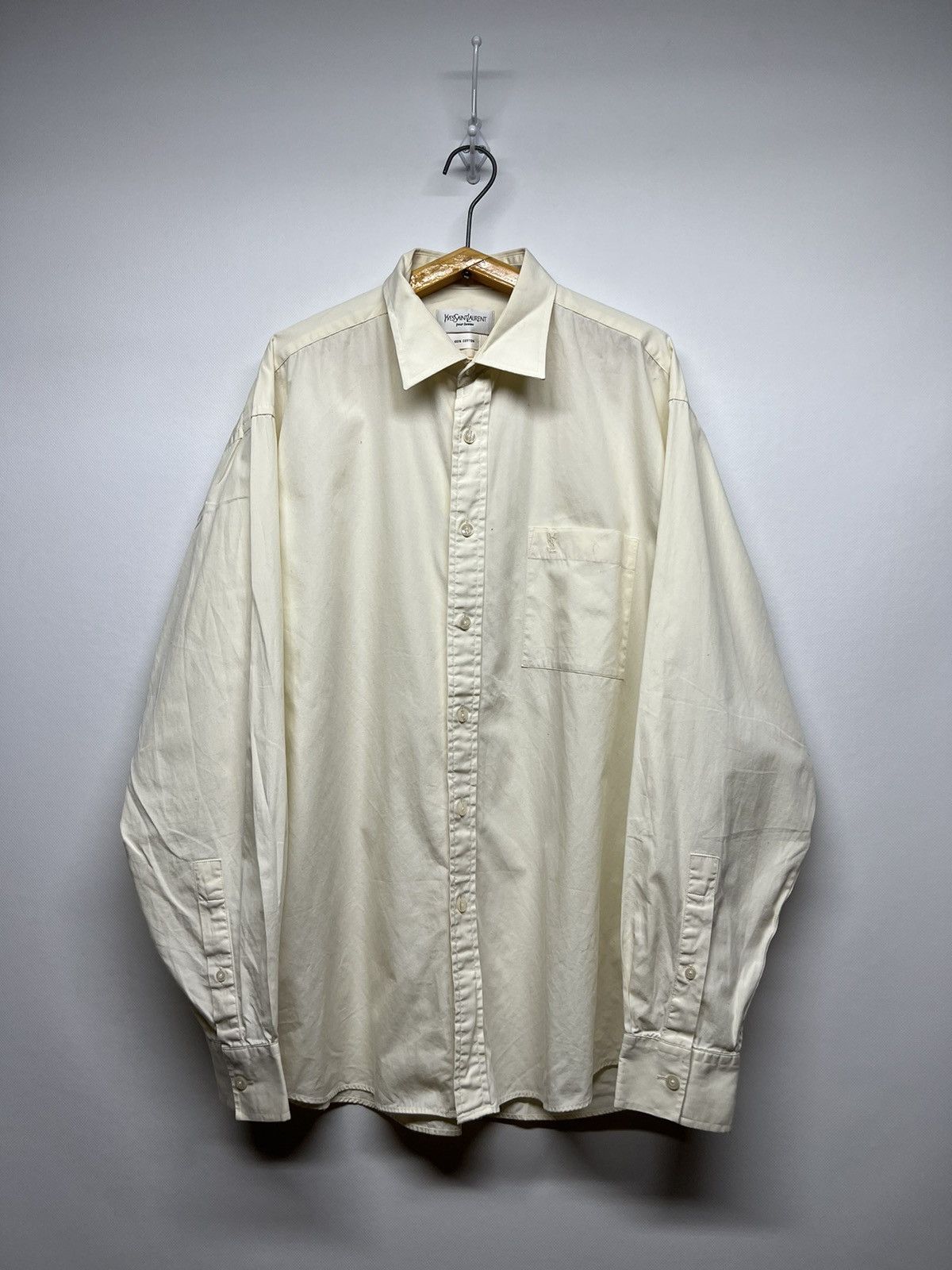 Vintage Y2k Yves Saint Laurent 💛YSL Oxford Shirt 00’s