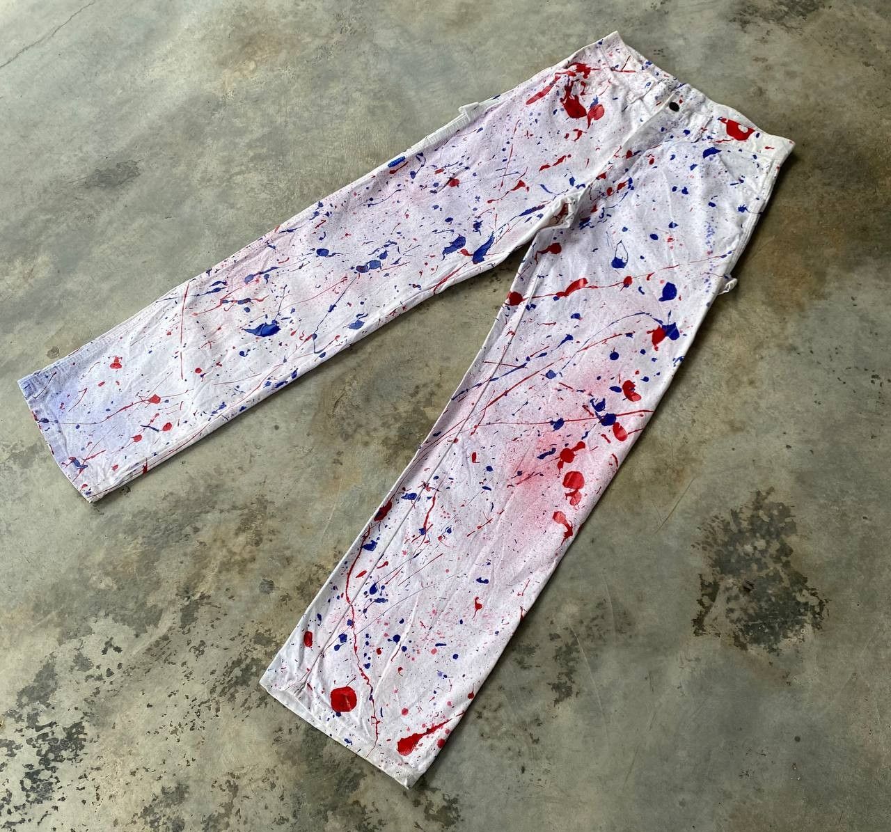 Vintage VINTAGE DICKIES CARPENTER REWORKED SPLATTER PAINT W28X32 Size US 28 / EU 44 - 3 Thumbnail