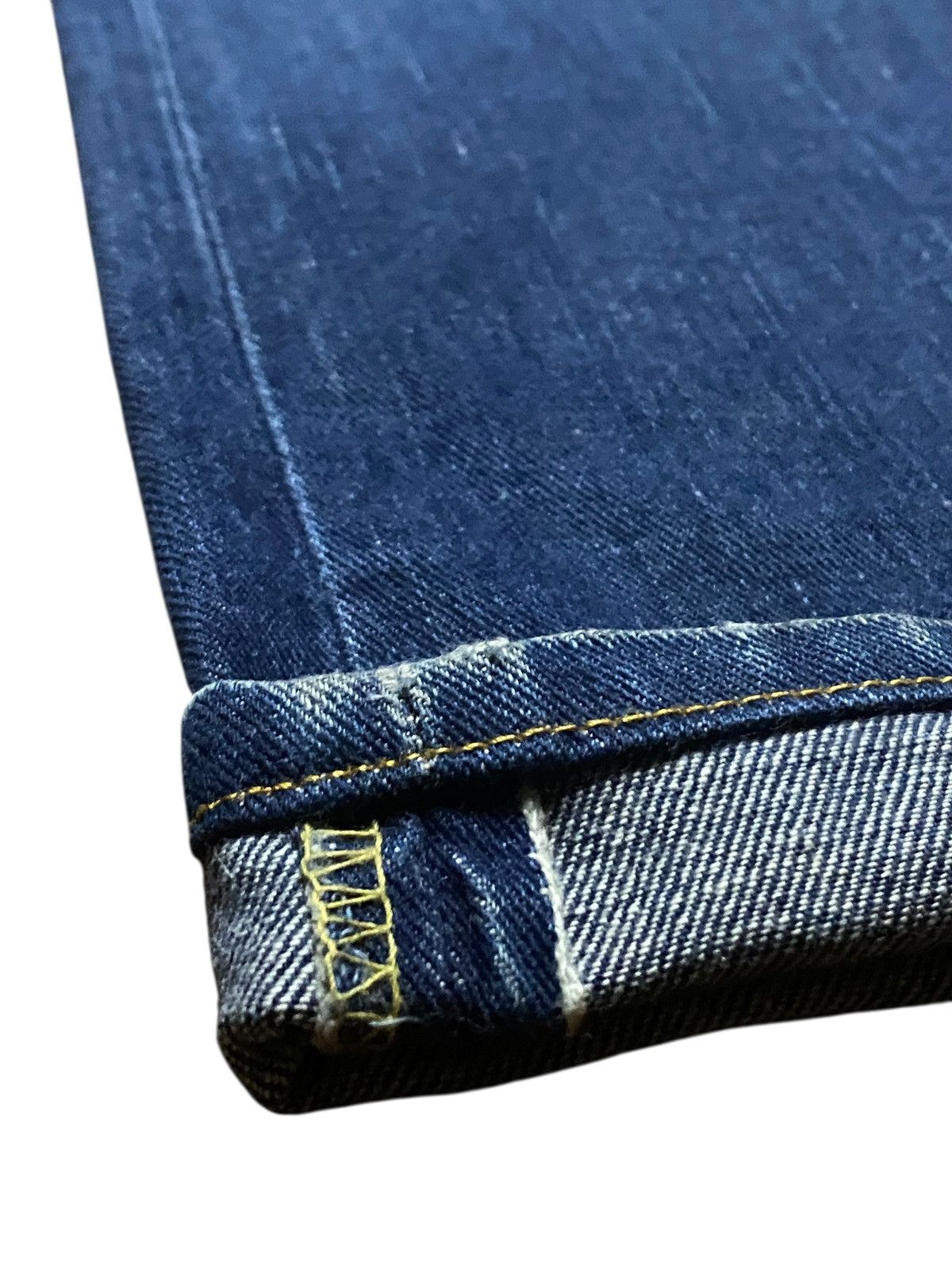 Lee Lee Japan Half Selvedge Blue Wash Distressed Jeans Size US 28 / EU 44 - 12 Thumbnail