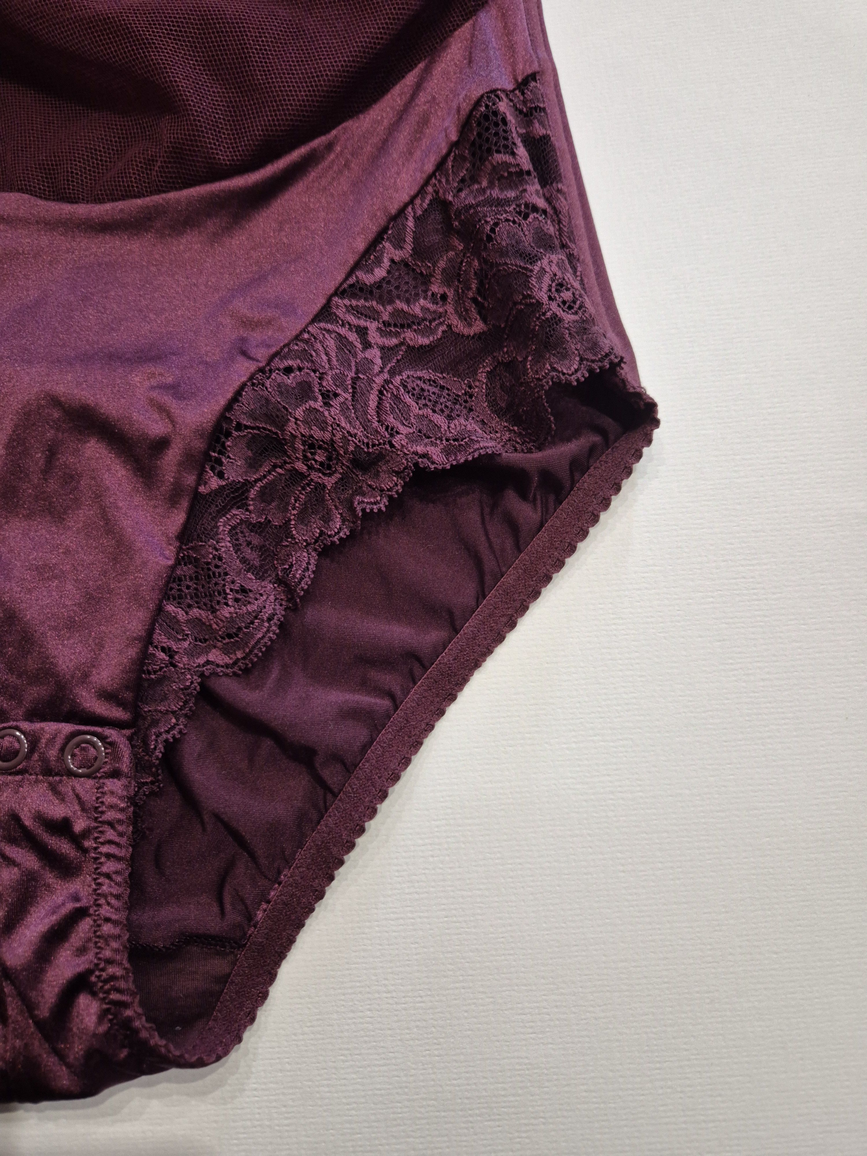 La Perla NIB Vintage LA PERLA Corsetteria Bodysuit Mogano Burgundy Size XS / US 0-2 / IT 36-38 - 6 Thumbnail