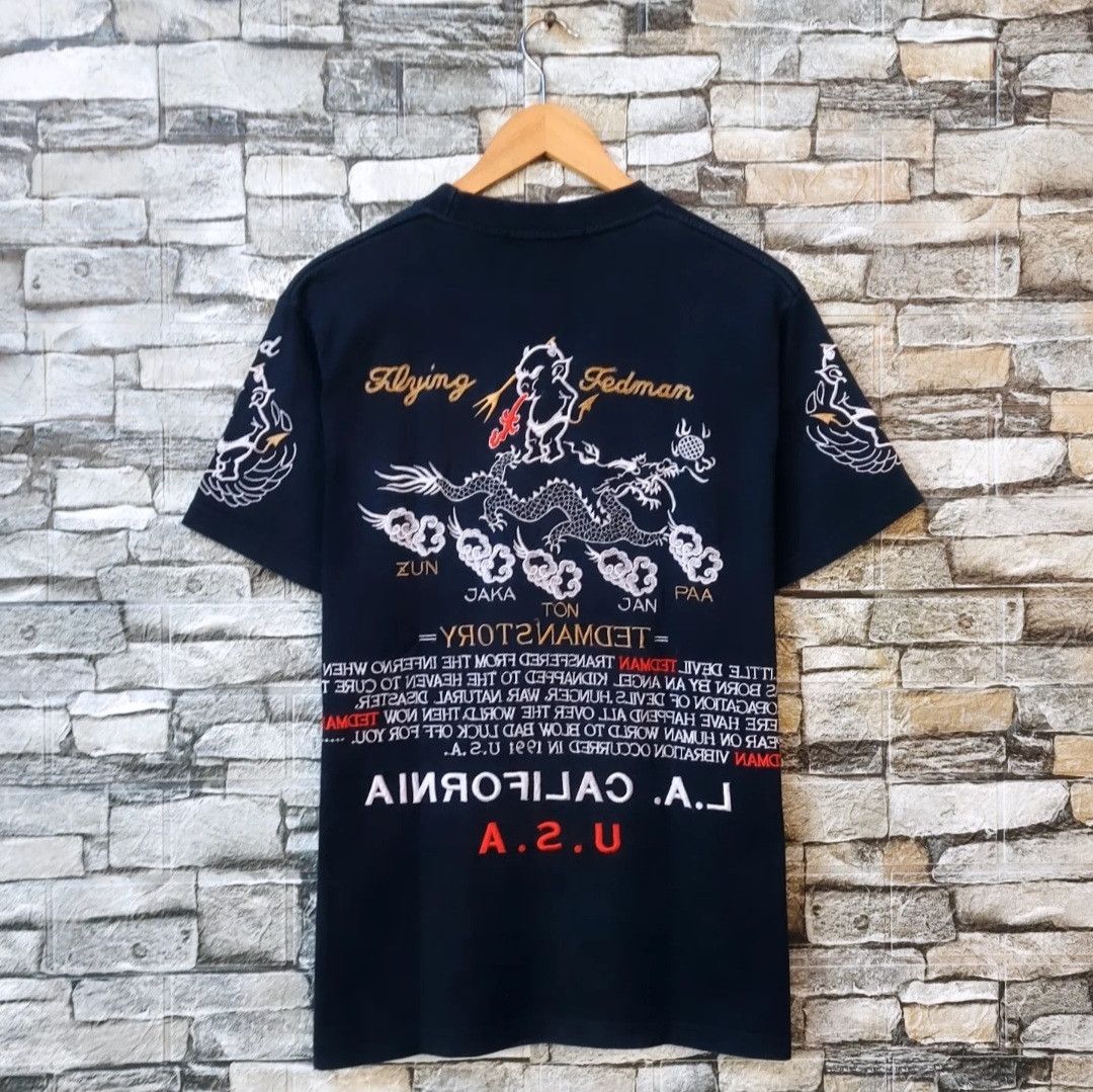 Tedman VTG TEDMAN TED COMPANY LA CALIFORNIA USA EMBROIDERY TSHIRT Size US S / EU 44-46 / 1 - 1 Thumbnail