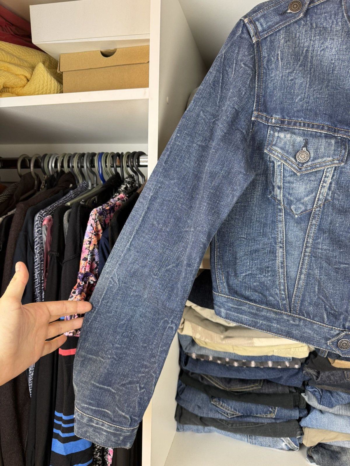 Levi's Levis Positively Superior Womens Denim Jacket Size L / US 10 / IT 46 - 2 Thumbnail