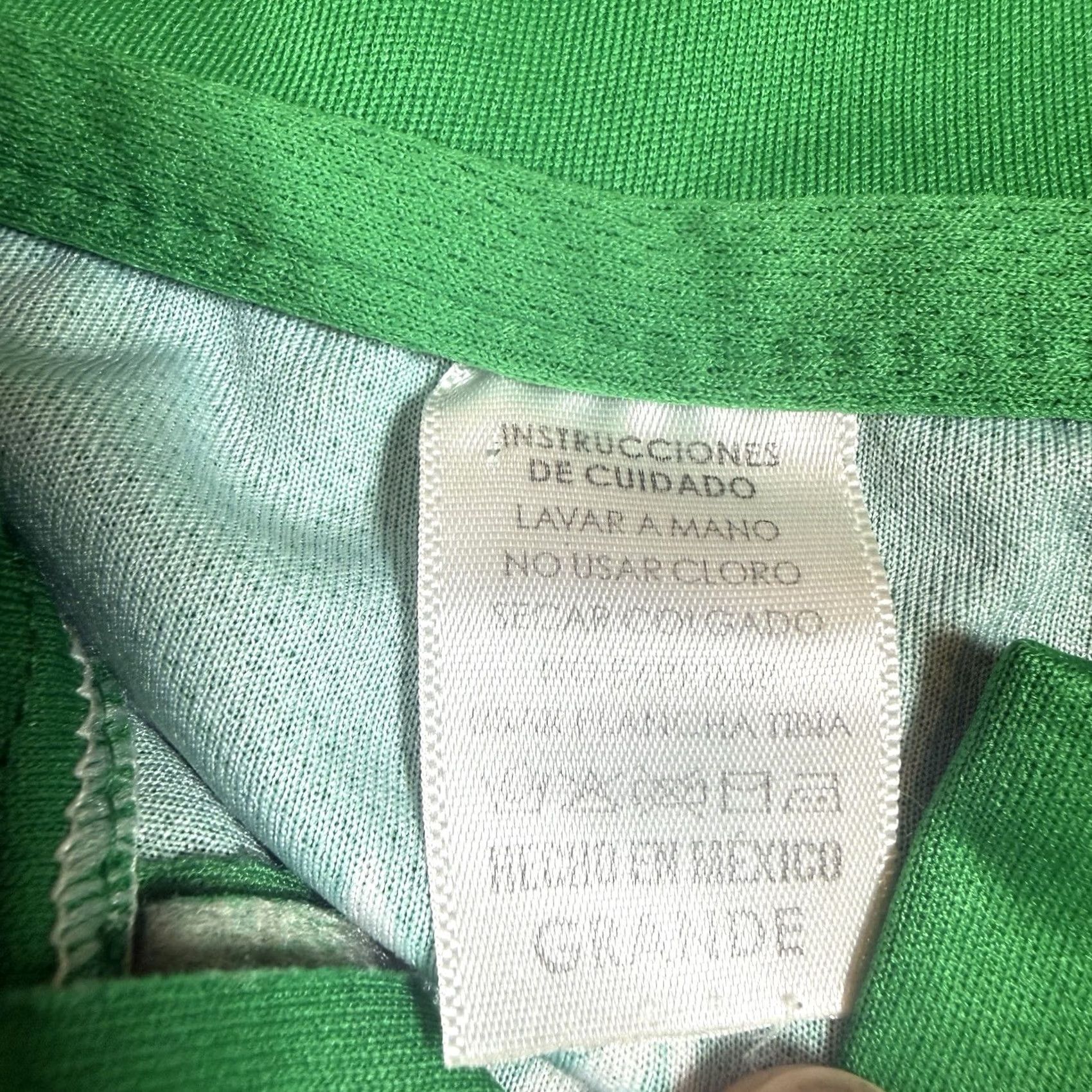 Vintage MX Polo Shirt Soccer Green Mens L Telcel Mobil Ciudad Mederas Caliente Jersey Activewear Size US L / EU 52-54 / 3 - 4 Thumbnail