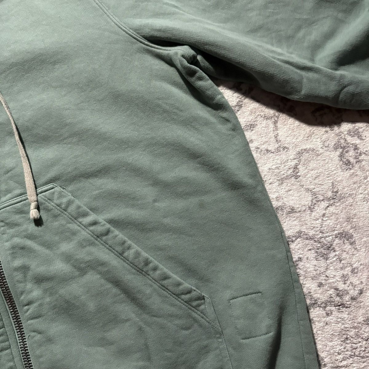 Rick Owens Drkshdw Rick Owens DRKSHDW Aqua Zip-Up Jason Hoodie | Size XL Size US XL / EU 56 / 4 - 3 Thumbnail