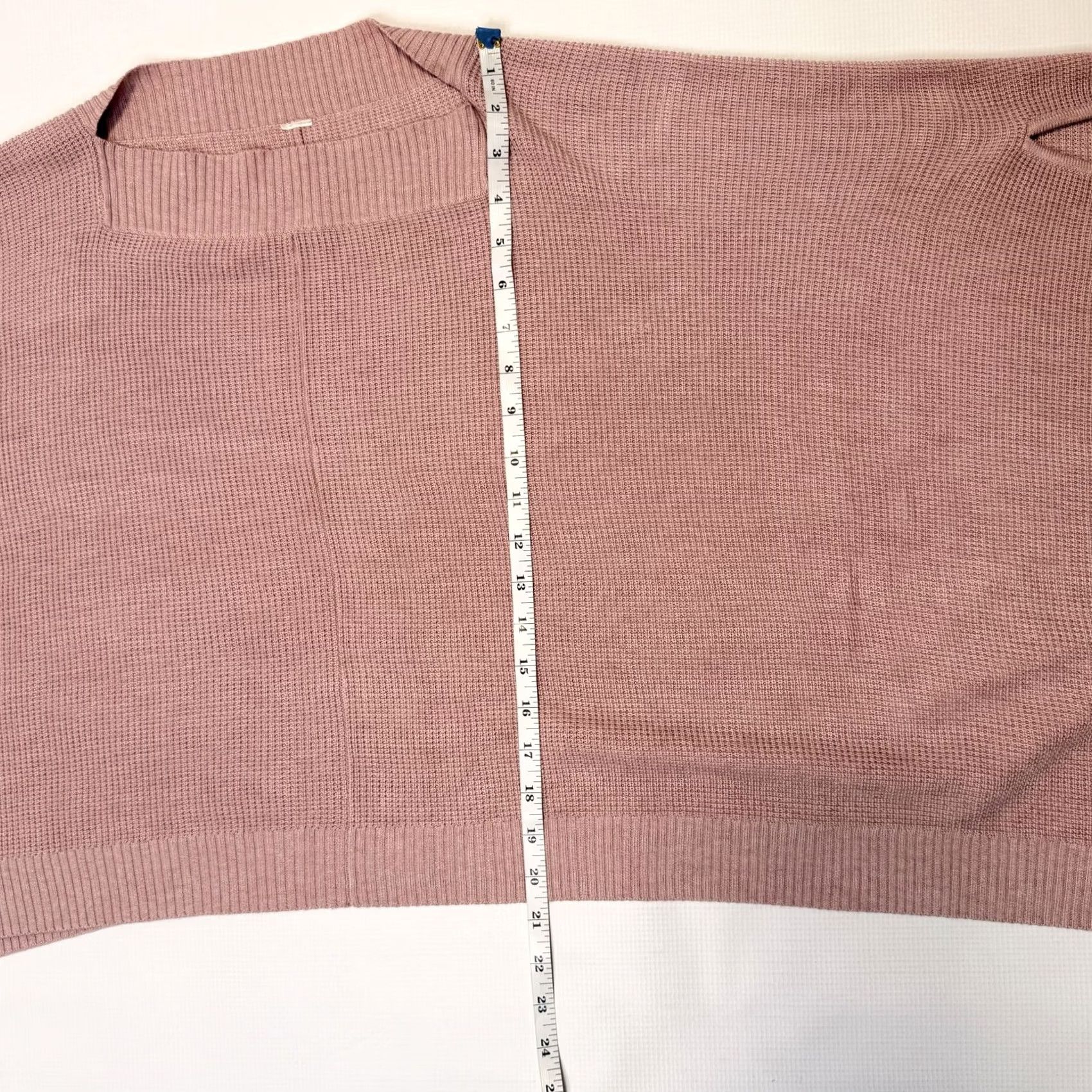 Lululemon Lululemon Forward Flow Cape Womens One Size Pink Waffle Knit Asymmetrical Hem Sweater Capes Size ONE SIZE - 5 Thumbnail