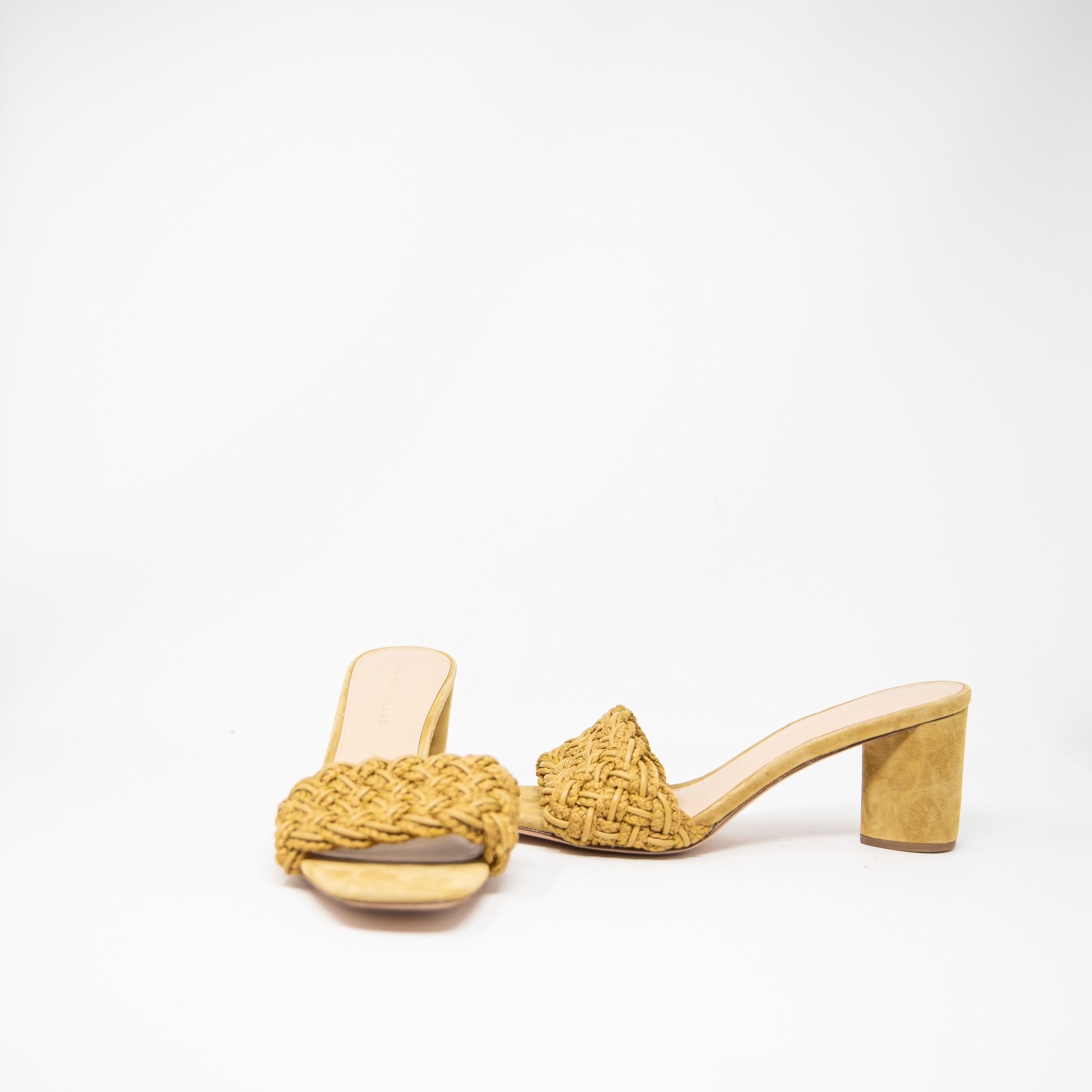 image of Veronica Beard Kerra Braided Woven Leather Rope Shoes in Brown, Women's (Size 11)
