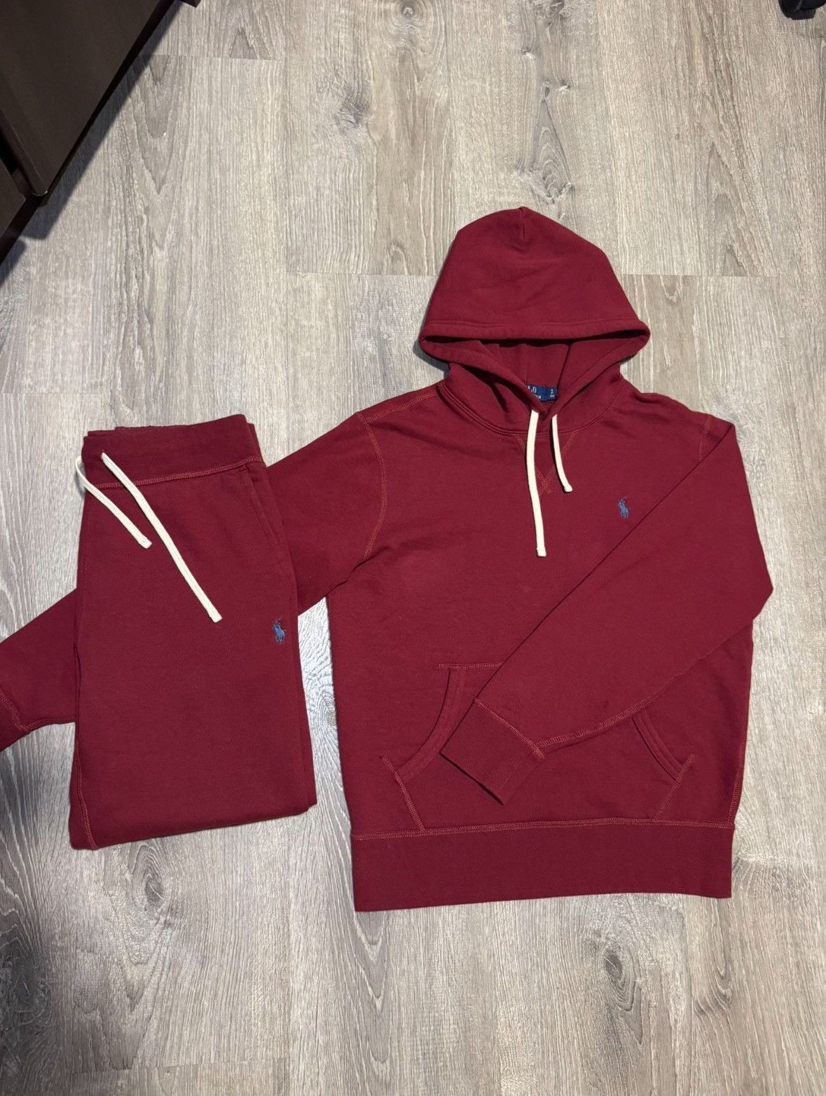 Polo Ralph Lauren Tracksuit Burgundy Red Small Used