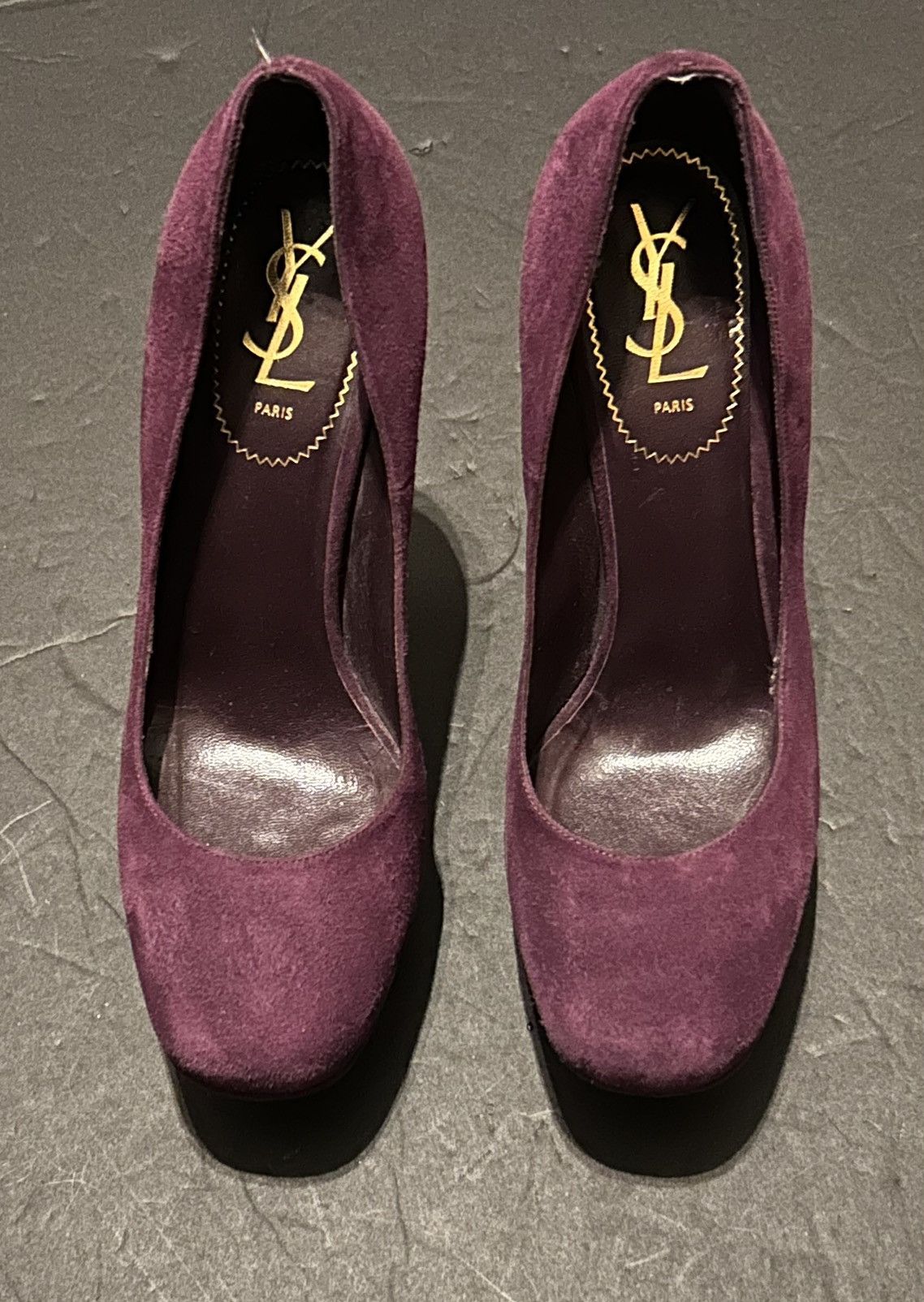 Yves Saint Laurent YSL PURPLE PLATFORM PUMPS Size US 9 / IT 39 - 1 Thumbnail