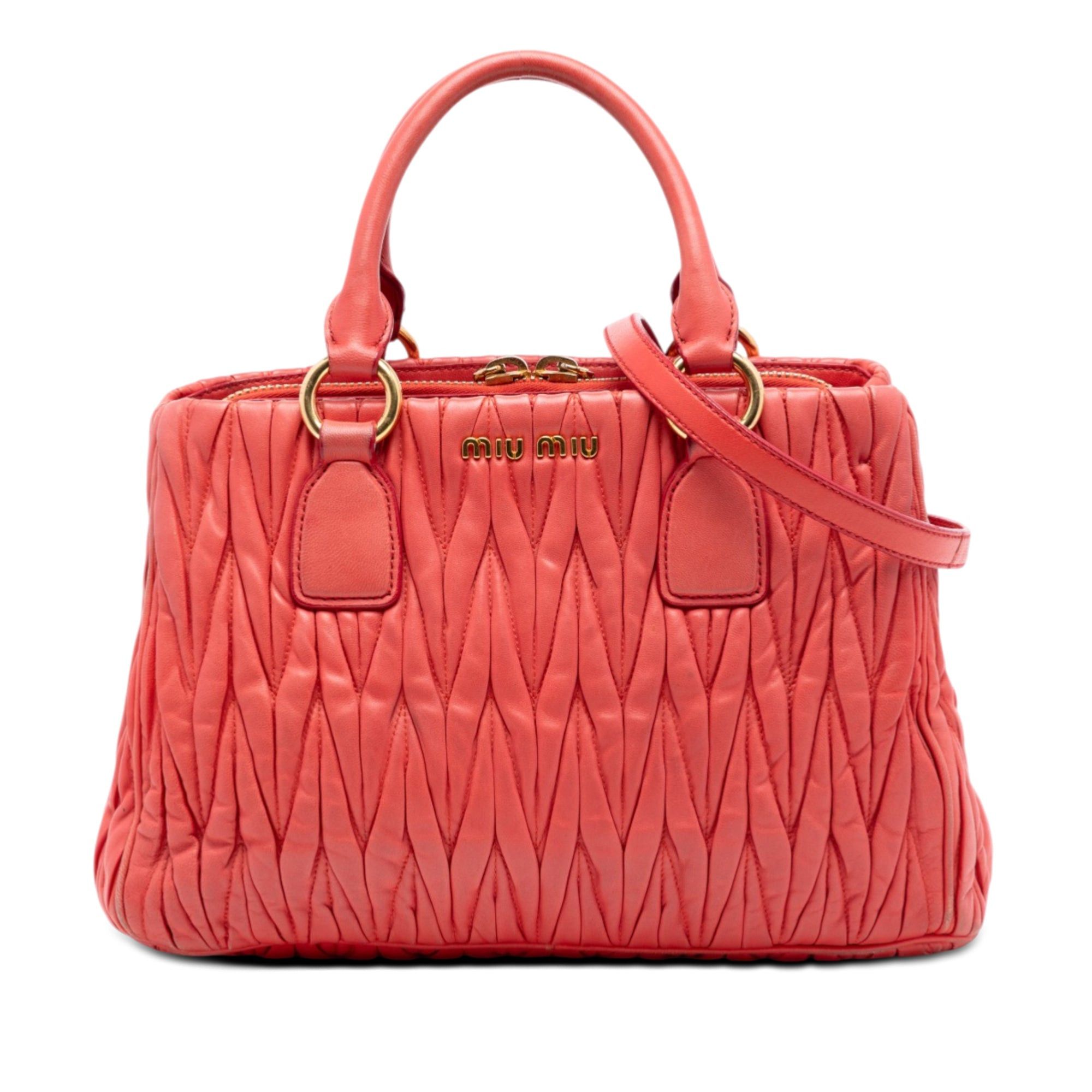 Miu Miu Matelasse Nappa Satchel Size ONE SIZE - 1 Thumbnail