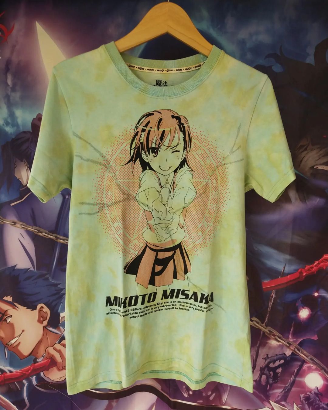 Anime Toaru Majutsu no Indekkusu Mikoto Tie Dye Art Anime Tees Size US S / EU 44-46 / 1 - 1 Thumbnail
