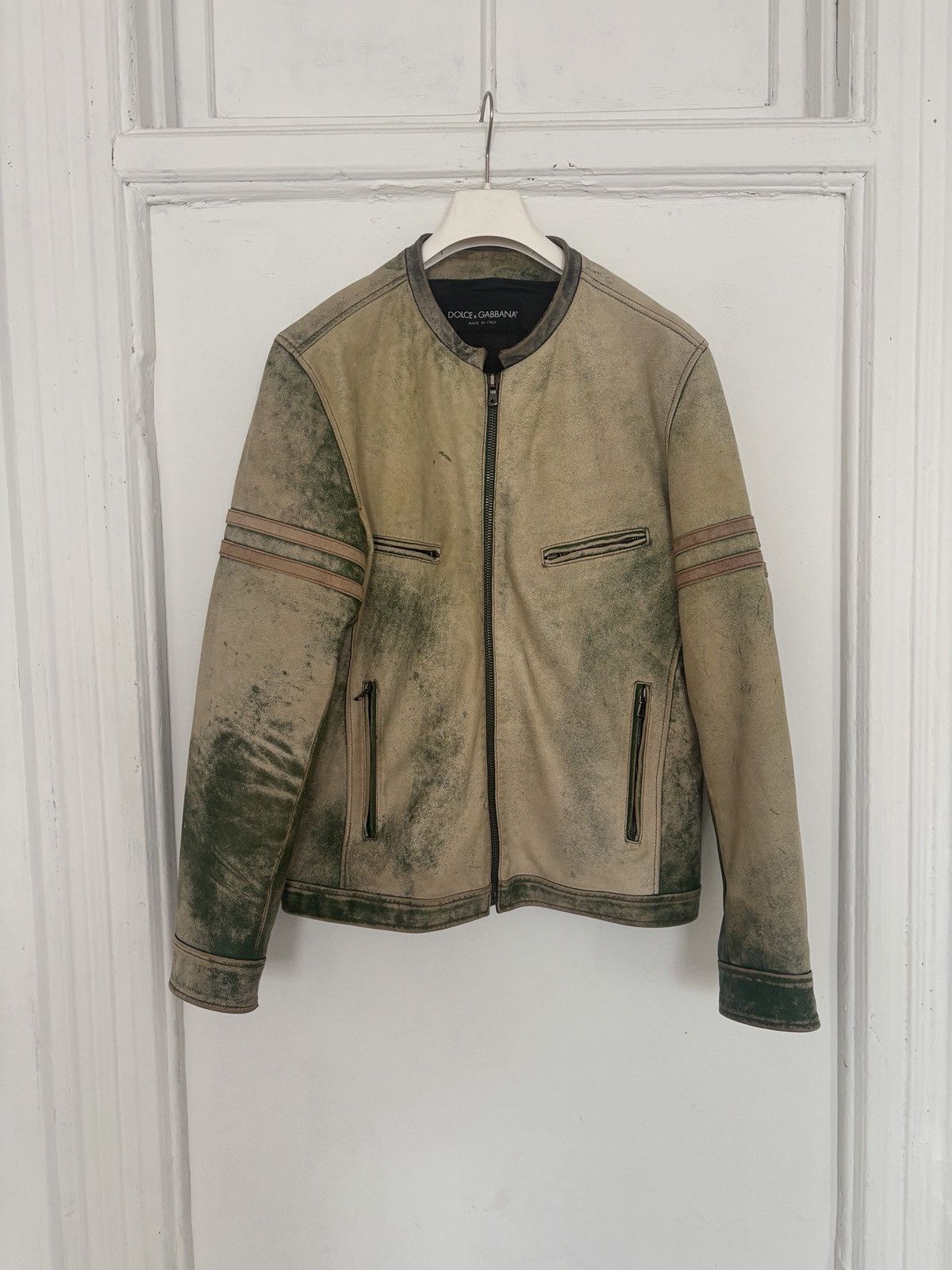 Dolce & Gabbana Dolce & Gabbana Horse Leather Biker Jacket Size US M / EU 48-50 / 2 - 1 Thumbnail