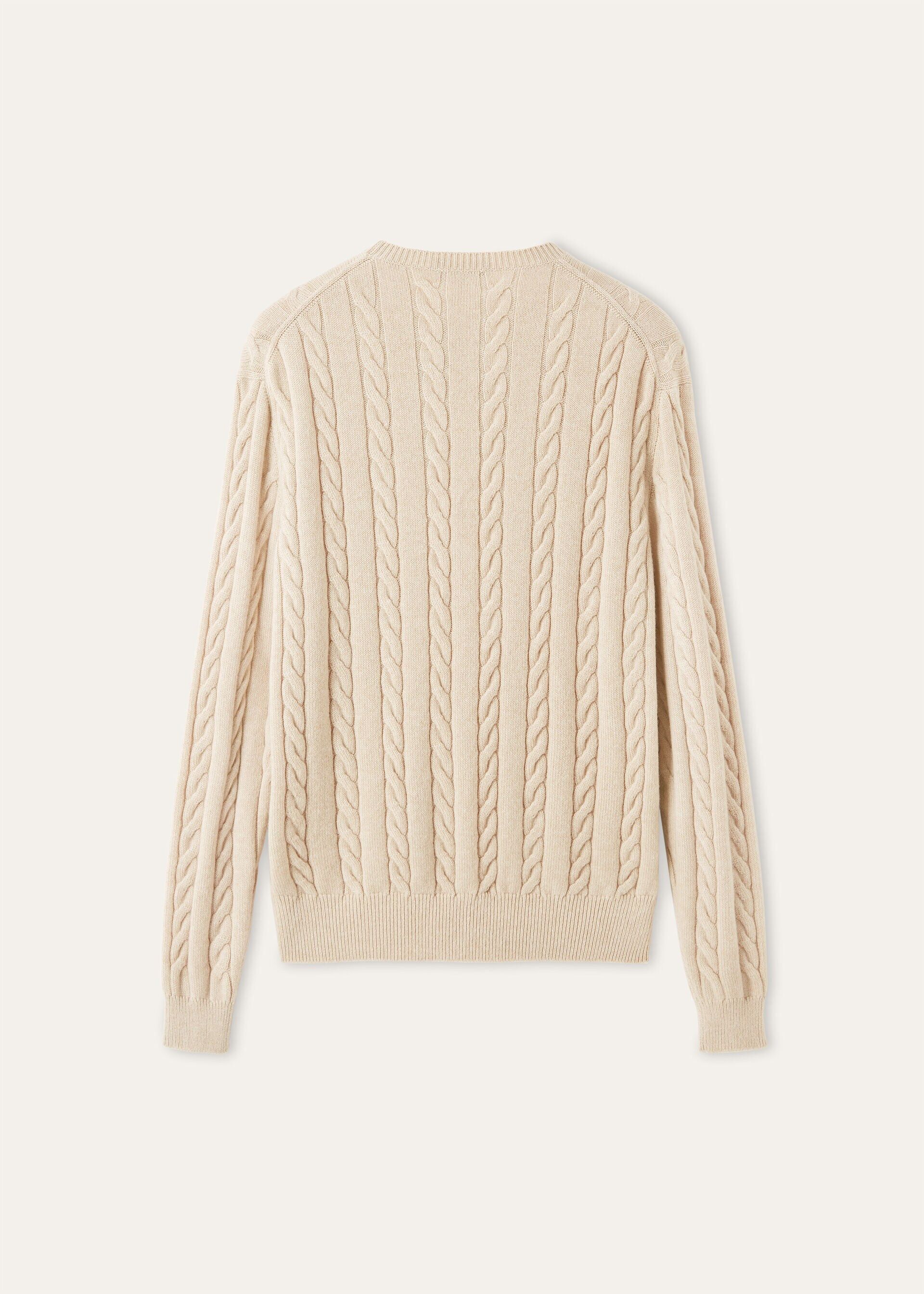 Loro Piana os11x0226 FAQ4517 Cedar Crewneck Sweater in Natural Melange Size US S / EU 44-46 / 1 - 6 Thumbnail