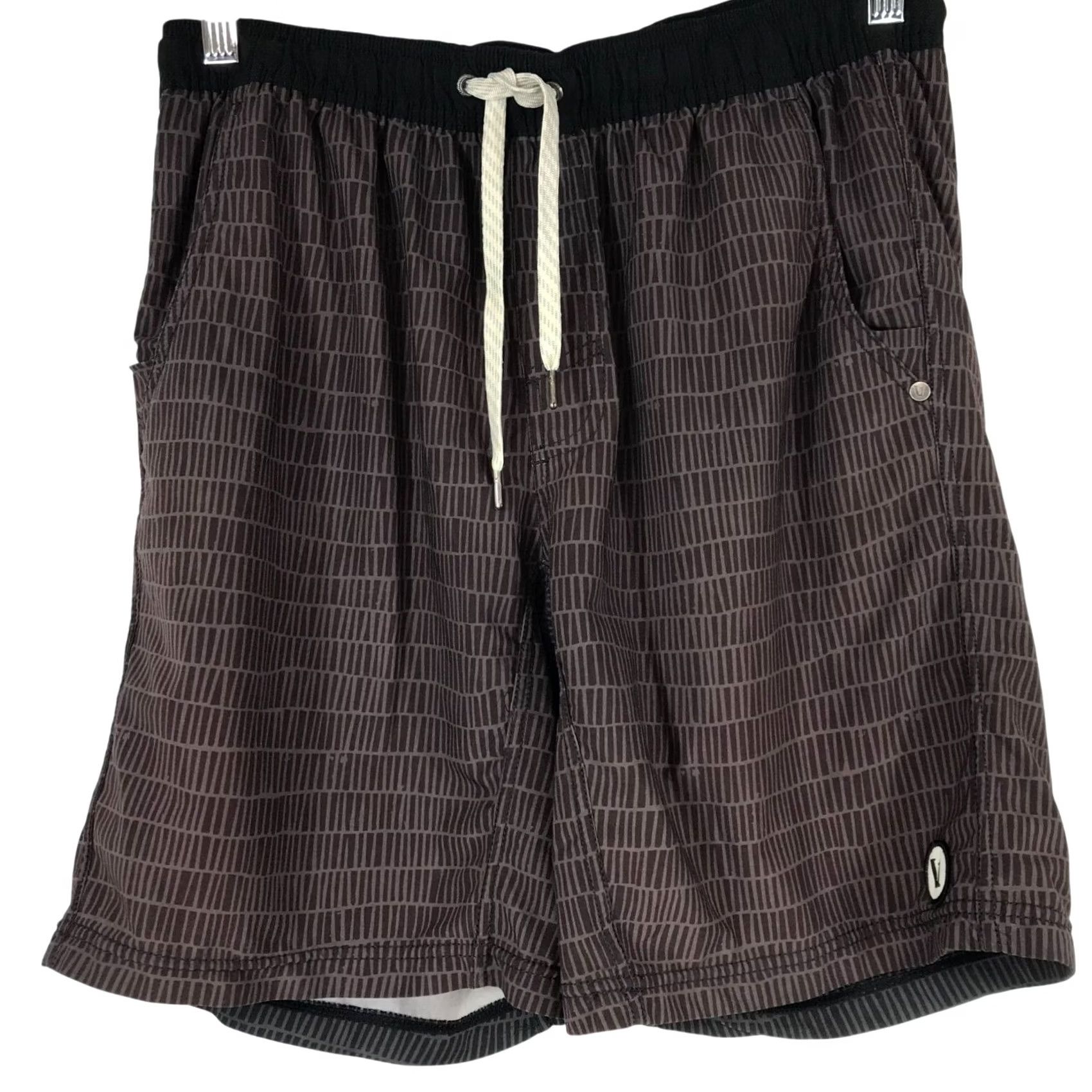 Vuori Vuori Mens 30 Maroon Drawstring Shorts Size US 30 / EU 46 - 2 Thumbnail