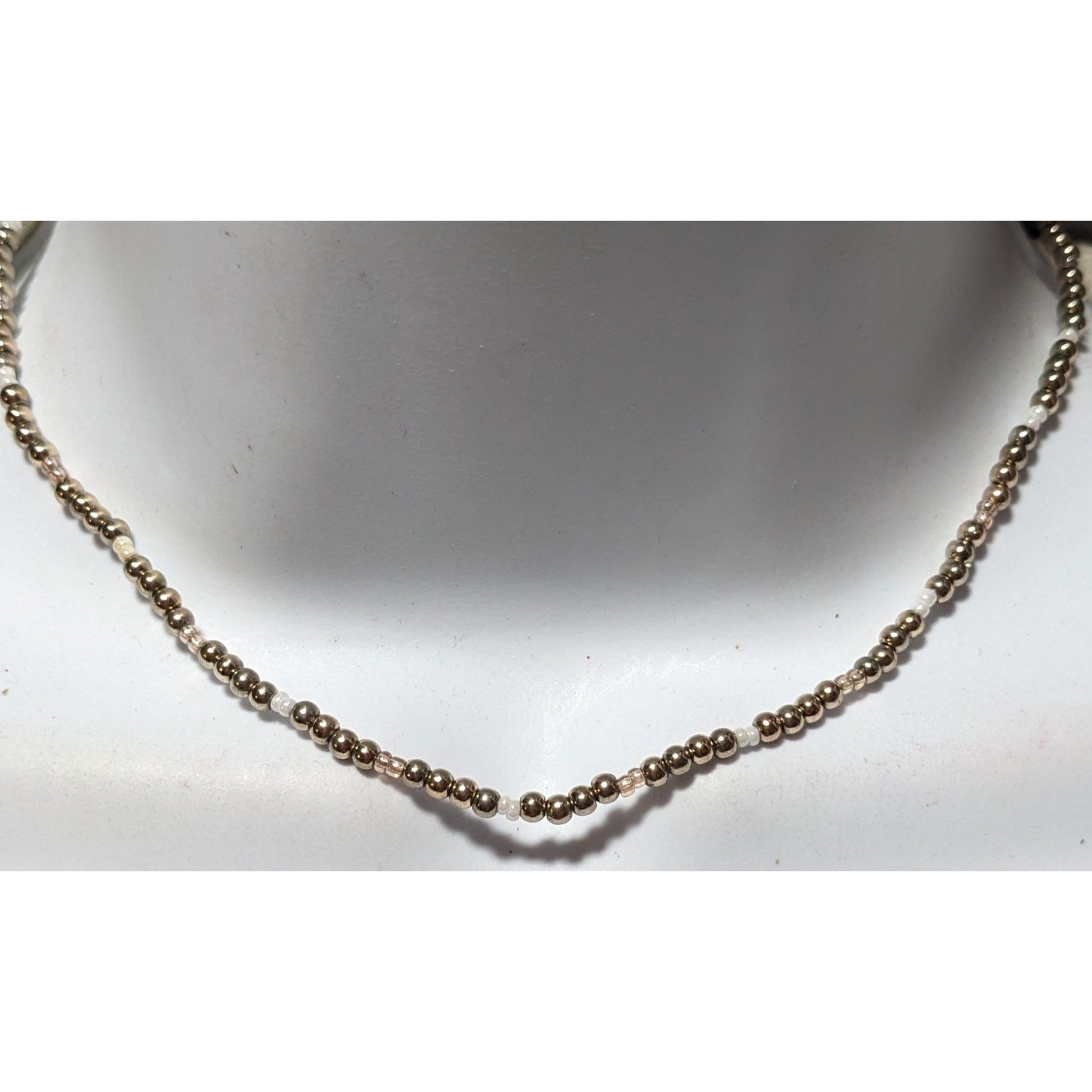 Other Simple Minimalist Metallic Glass Seed Bead Necklace Size ONE SIZE - 5 Thumbnail