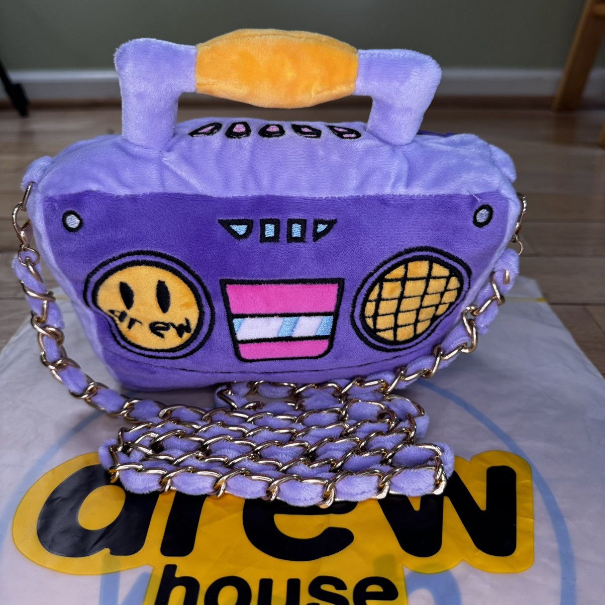 Drew House Drew House x Justin Bieber Violet Boom Box Purse Size ONE SIZE - 1 Thumbnail