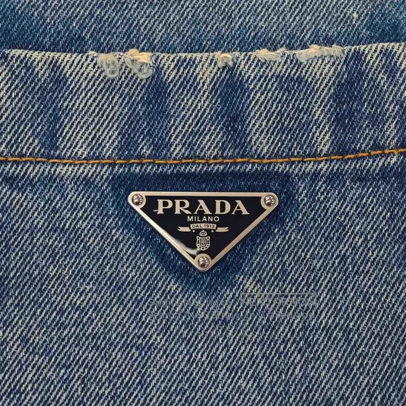 Prada Prada Blue washed sleeveless denim jacket Size XS / US 0-2 / IT 36-38 - 8 Thumbnail