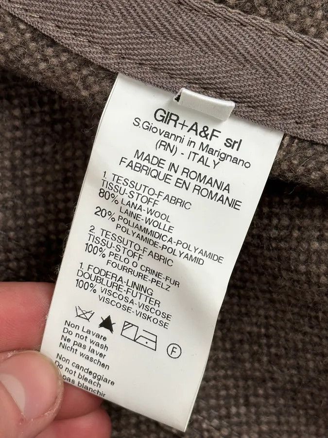 Marithe + Francois Girbaud 2000s Marithé + François Girbaud Grey Buttoned Jacket Size S / US 4 / IT 40 - 11 Thumbnail