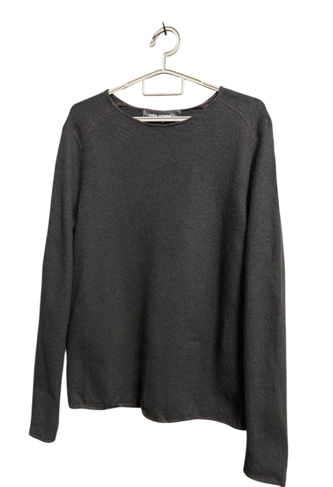 Yohji Yamamoto INED HOMME Wool Rib Knit Brown Size US M / EU 48-50 / 2 - 3 Thumbnail