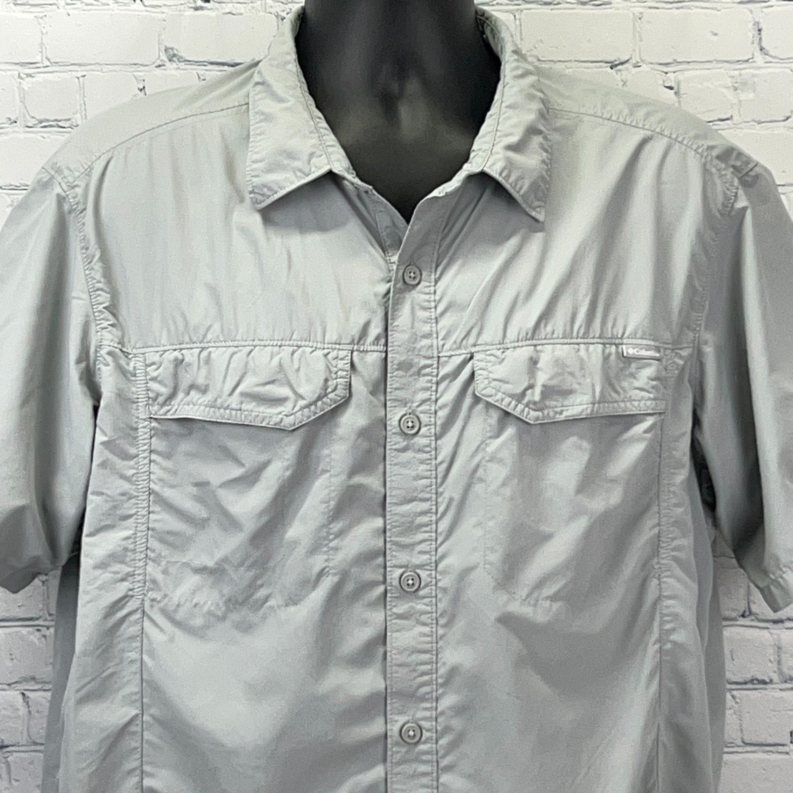 Columbia Columbia Kestrel Ridge Button Front Shirt Omni Shade Gray XL Size US XL / EU 56 / 4 - 1 Thumbnail