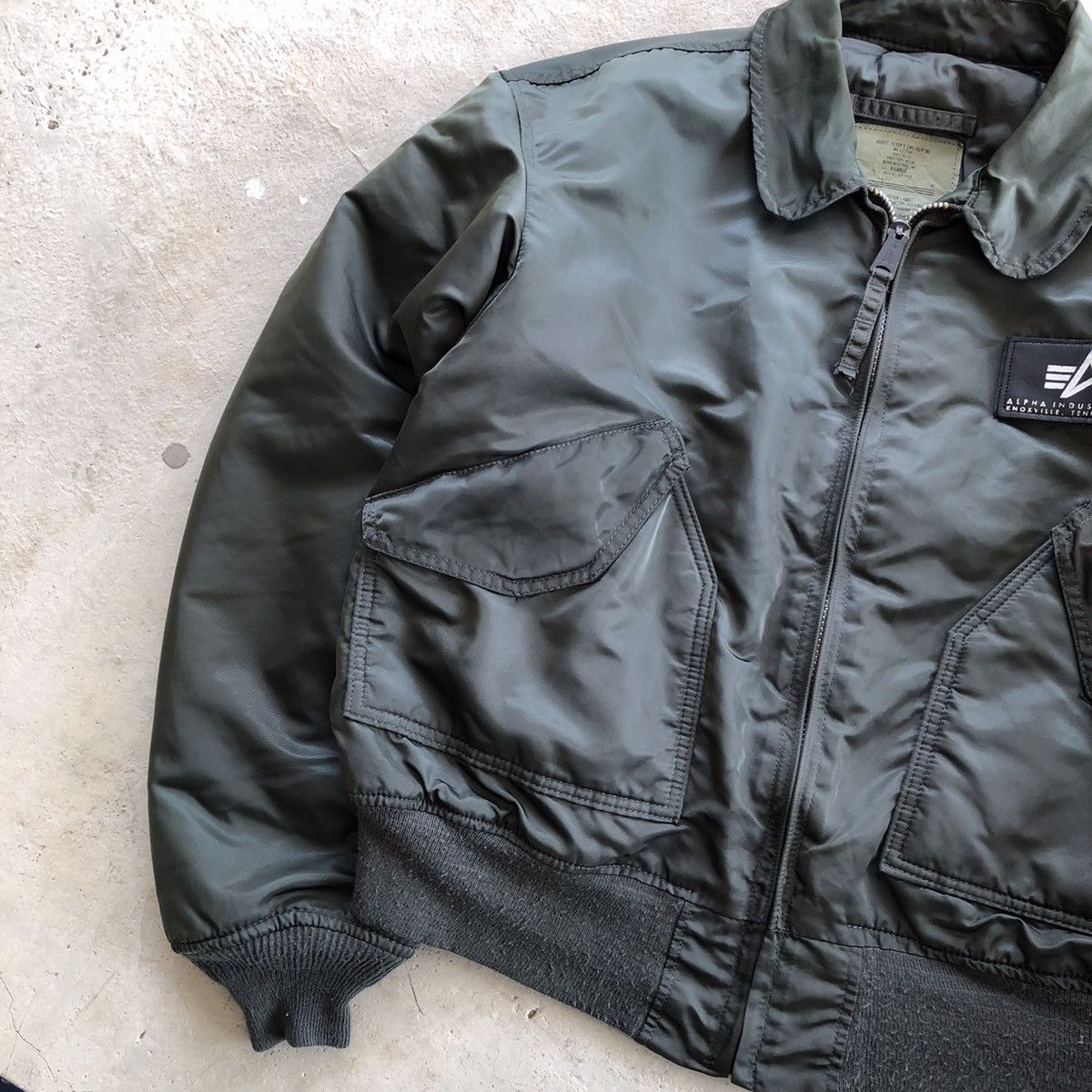 Alpha Industries Vintage ALPHA INDUSTRIES CWU-45 Bomber Jacket Size US XL / EU 56 / 4 - 7 Thumbnail