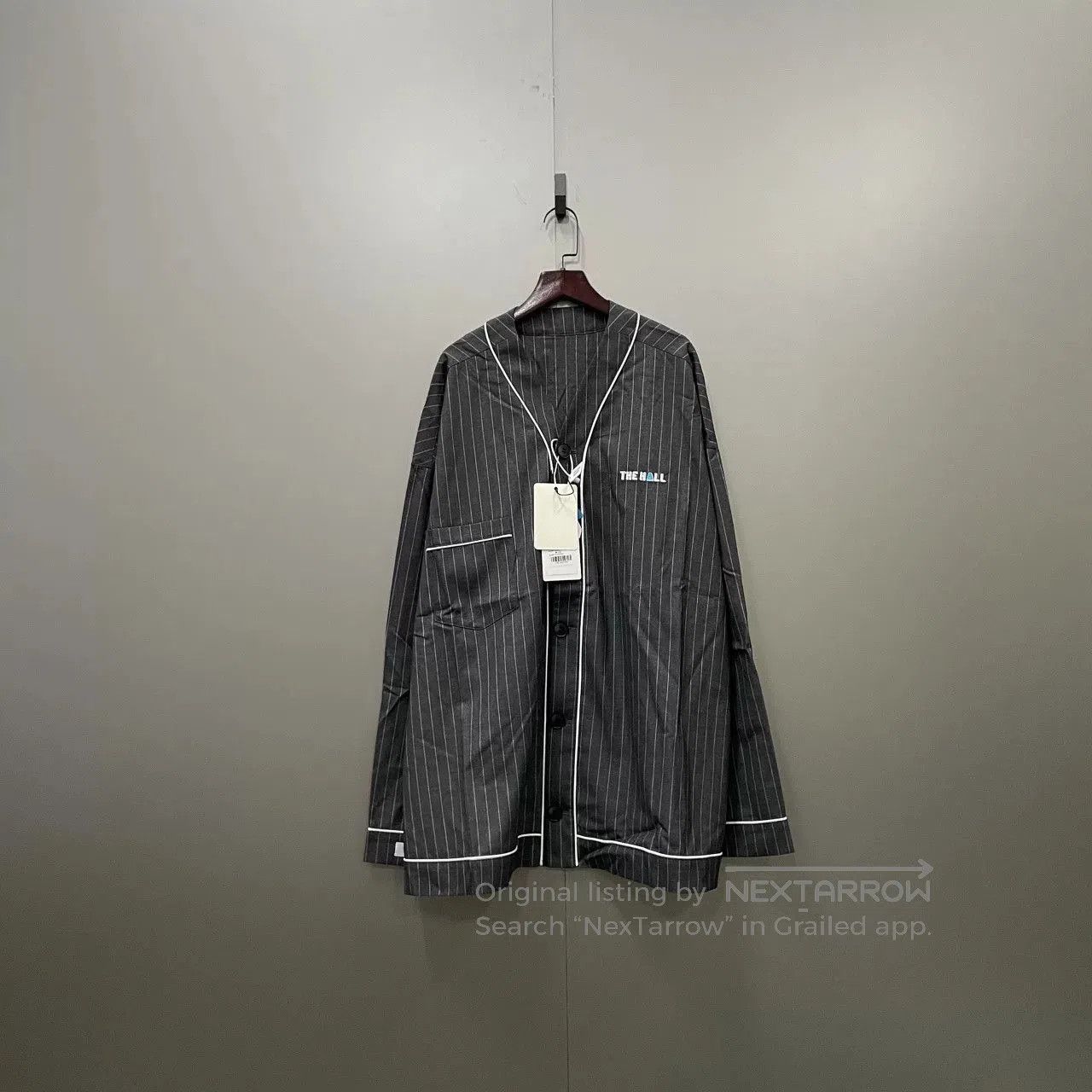 Maison Margiela gray striped homewear set. Size 30" / US 8 / IT 44 - 1 Thumbnail
