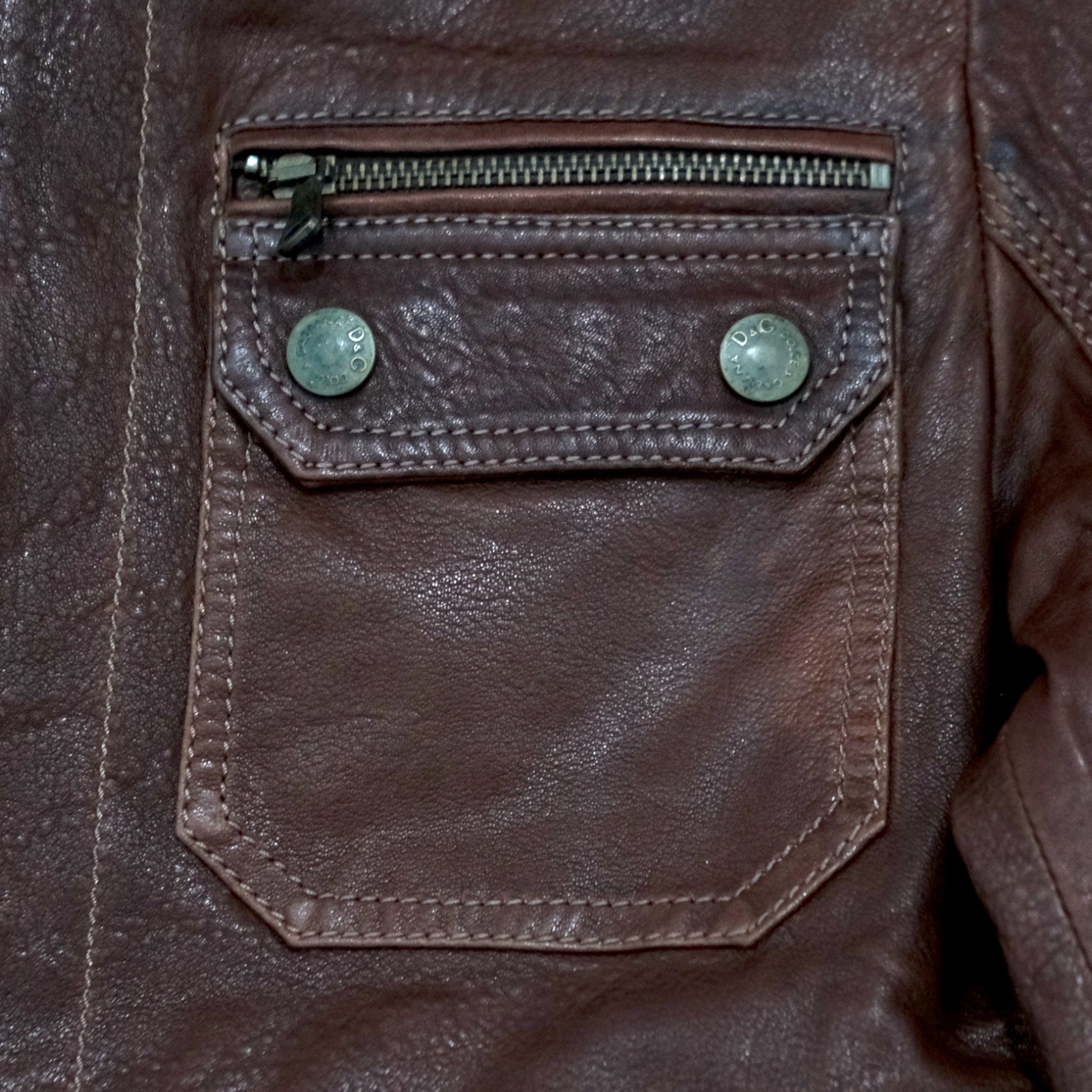 Dolce & Gabbana D&G Multipocket Western Inspired Leather Jacket Size US L / EU 52-54 / 3 - 4 Thumbnail