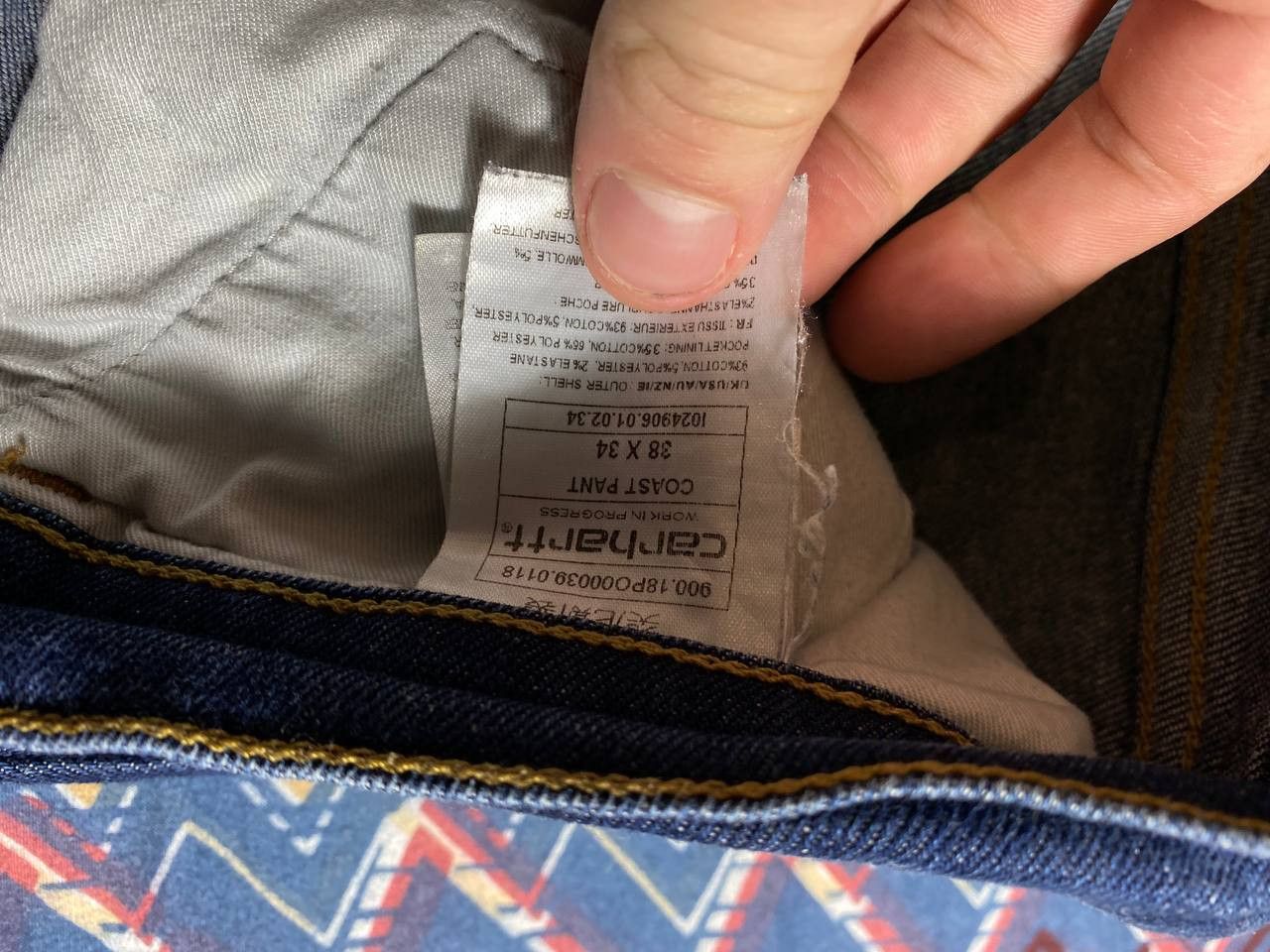 Carhartt × Vintage Vintage Baggy Washed Denim Jeans Wide Y2K Size 38" / US 16 / IT 52 - 2 Thumbnail