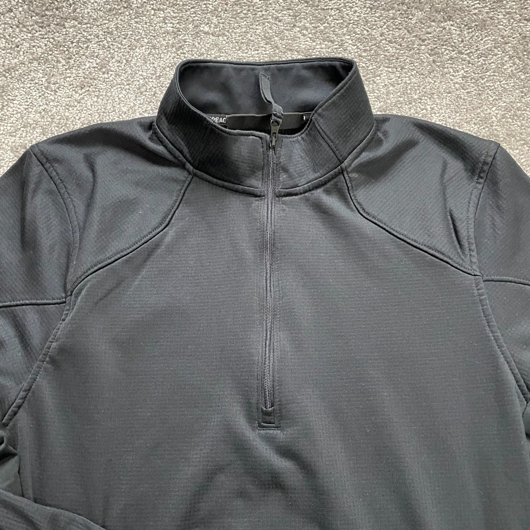 Under Armour Under Armour ColdGear Reactor Active Jacket Men S Black 1/4 Zip High Neck Hiking Running Walking Jacket Size US S / EU 44-46 / 1 - 3 Thumbnail