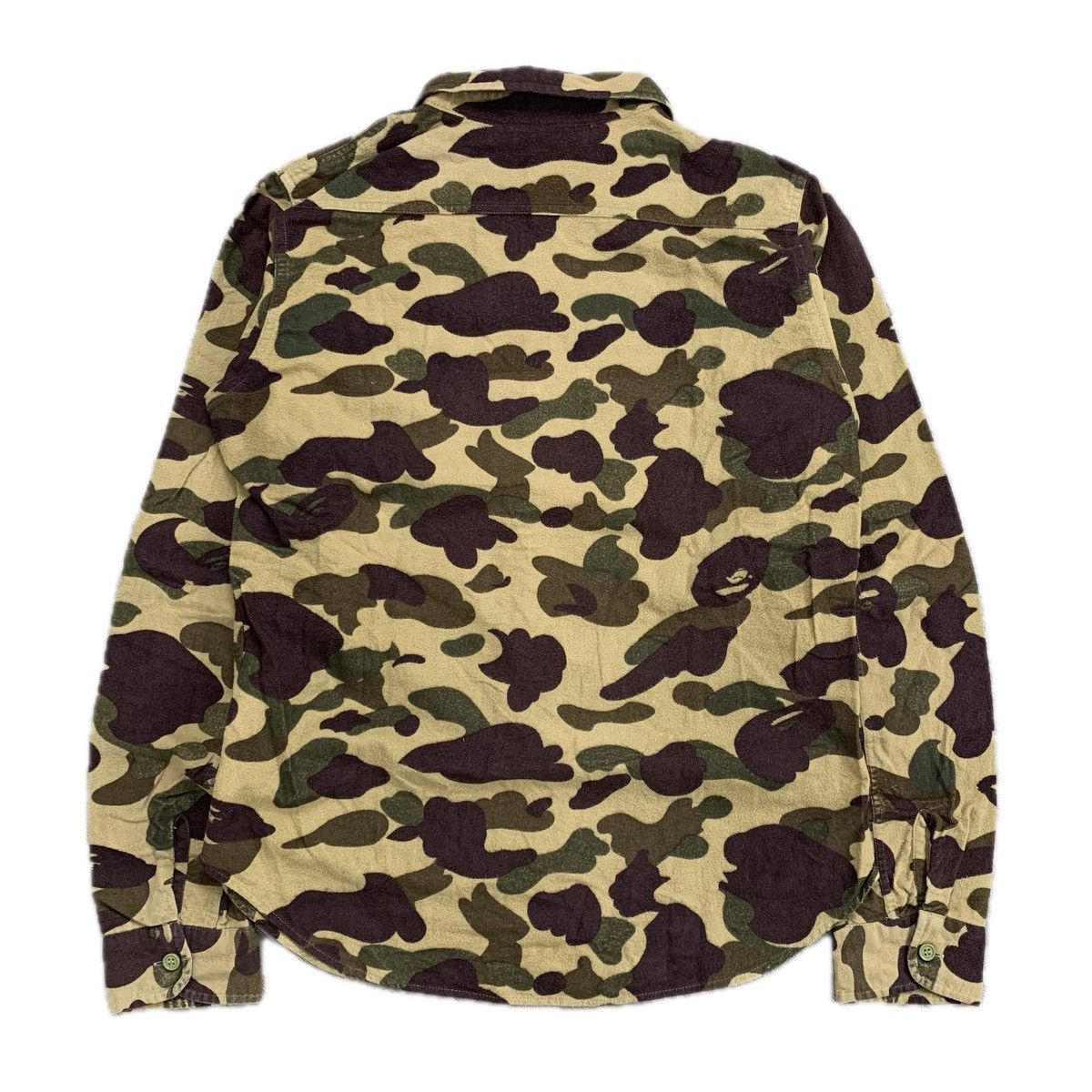 Bape × Vintage Vintage A Bathing Ape Iconic Camouflage Flanel Shirt Size US M / EU 48-50 / 2 - 9 Thumbnail