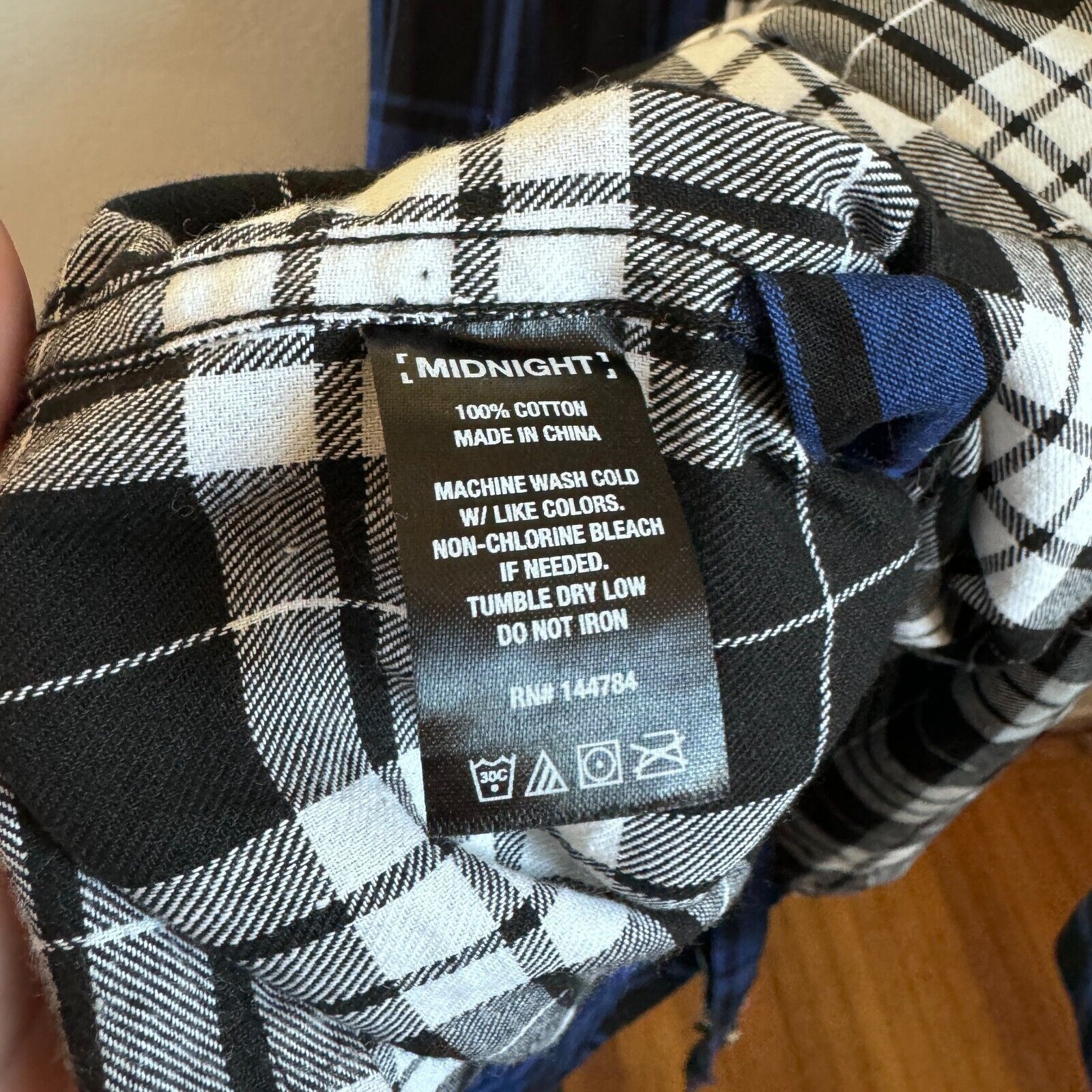 Midnight Studios Midnight Studios Multi Colored Blue Plaid Flannel Shirt XL Size US XL / EU 56 / 4 - 6 Thumbnail