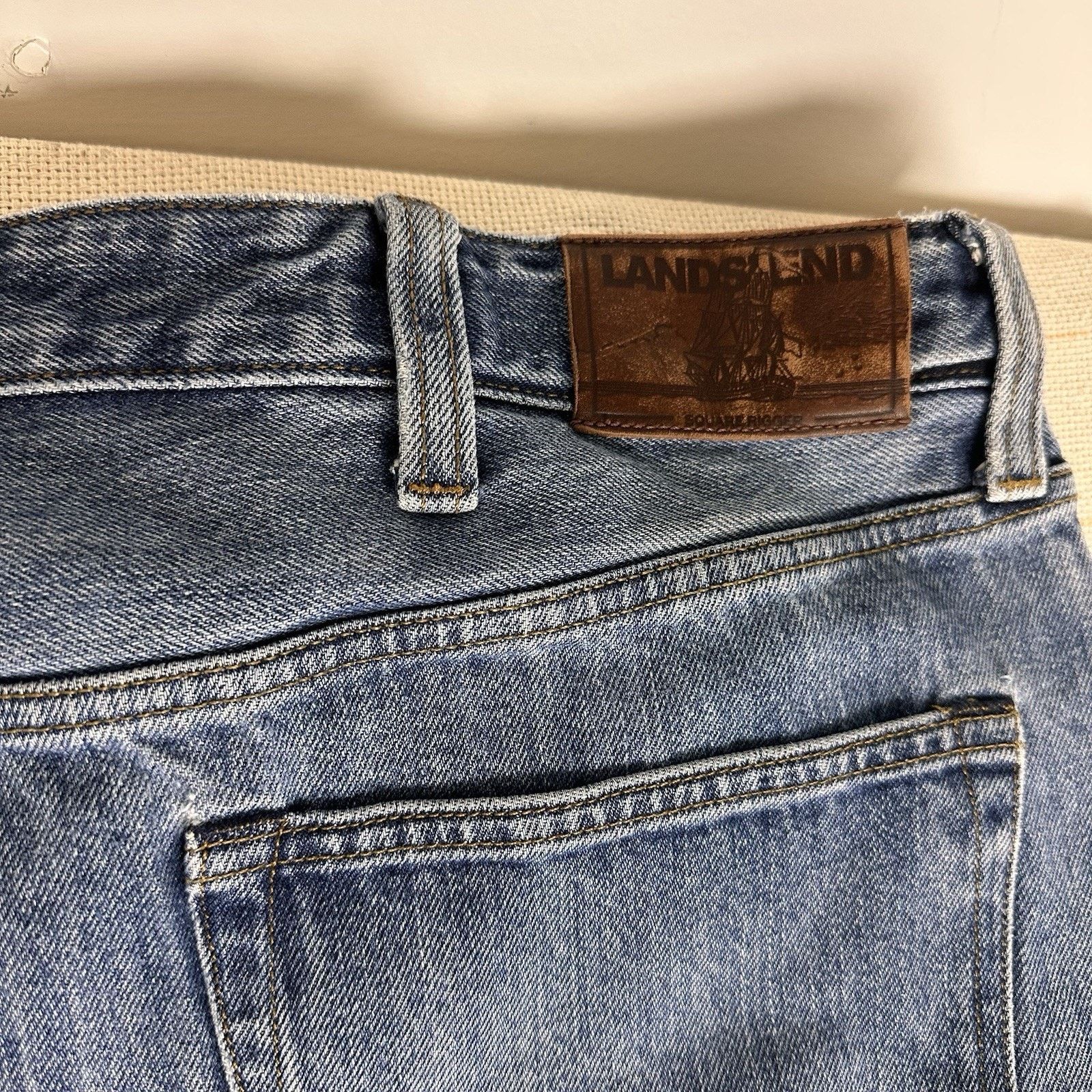 Other Lands End Square Rigger Trad Coupe Classique Denim Jeans Size 30" / US 8 / IT 44 - 10 Thumbnail