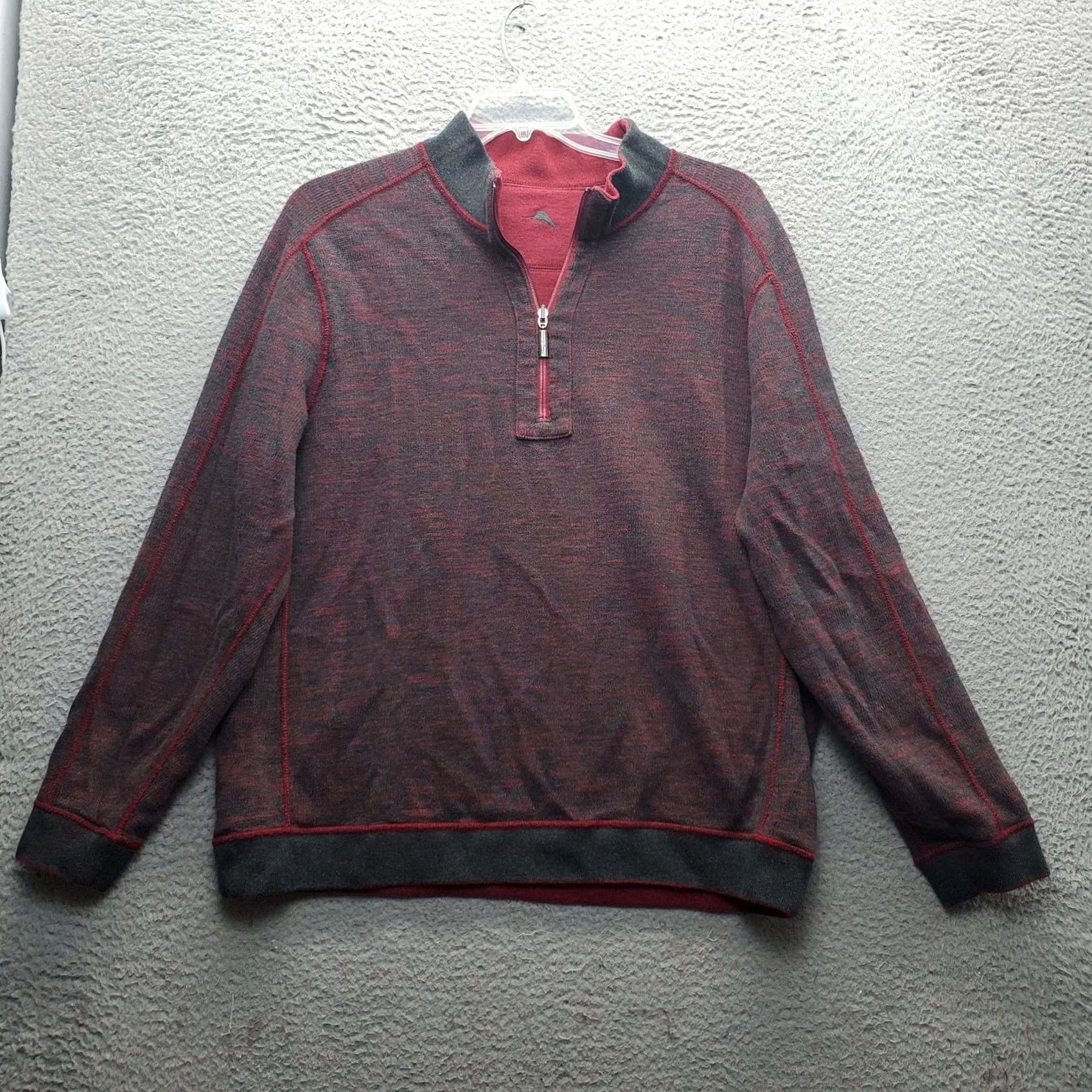 Tommy Bahama Tommy Bahama Reversible Sweatshirt Men XL Multicolor Mock Neck 1/2 Zip Pullover Size XL Men Size US XL / EU 56 / 4 - 7 Thumbnail