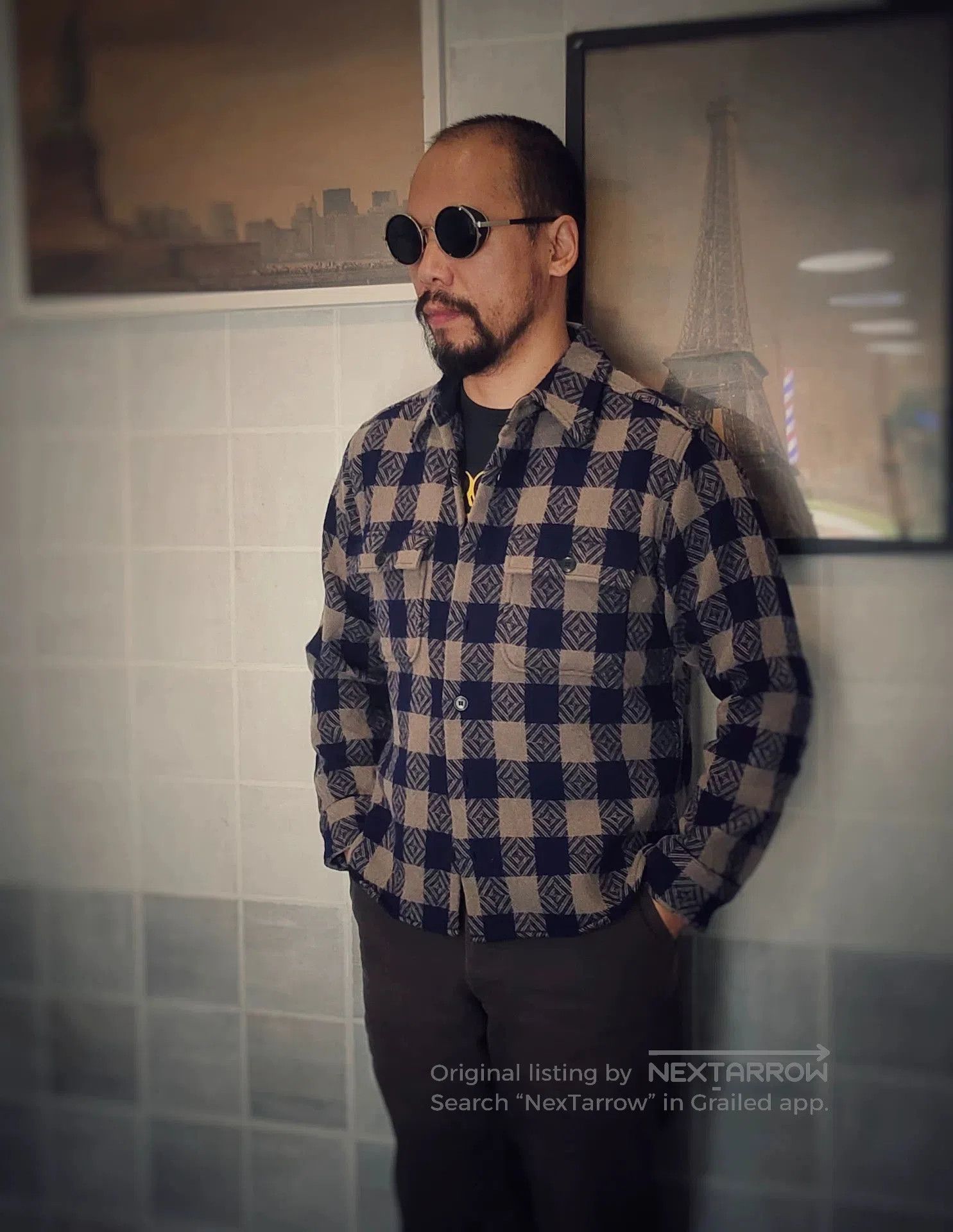 Tenderloin Classic Buffalo Check Wool Shirt. Size US S / EU 44-46 / 1 - 2 Thumbnail