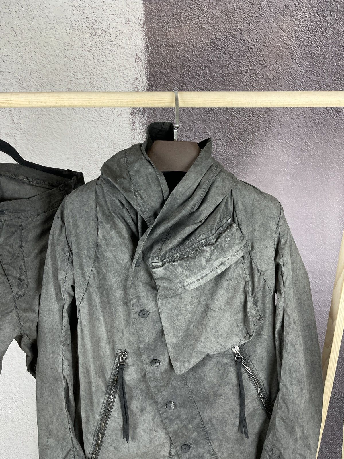 Masnada Masnada ashes grey bandage asymmetric hi-fashion suit Size US M / EU 48-50 / 2 - 4 Thumbnail