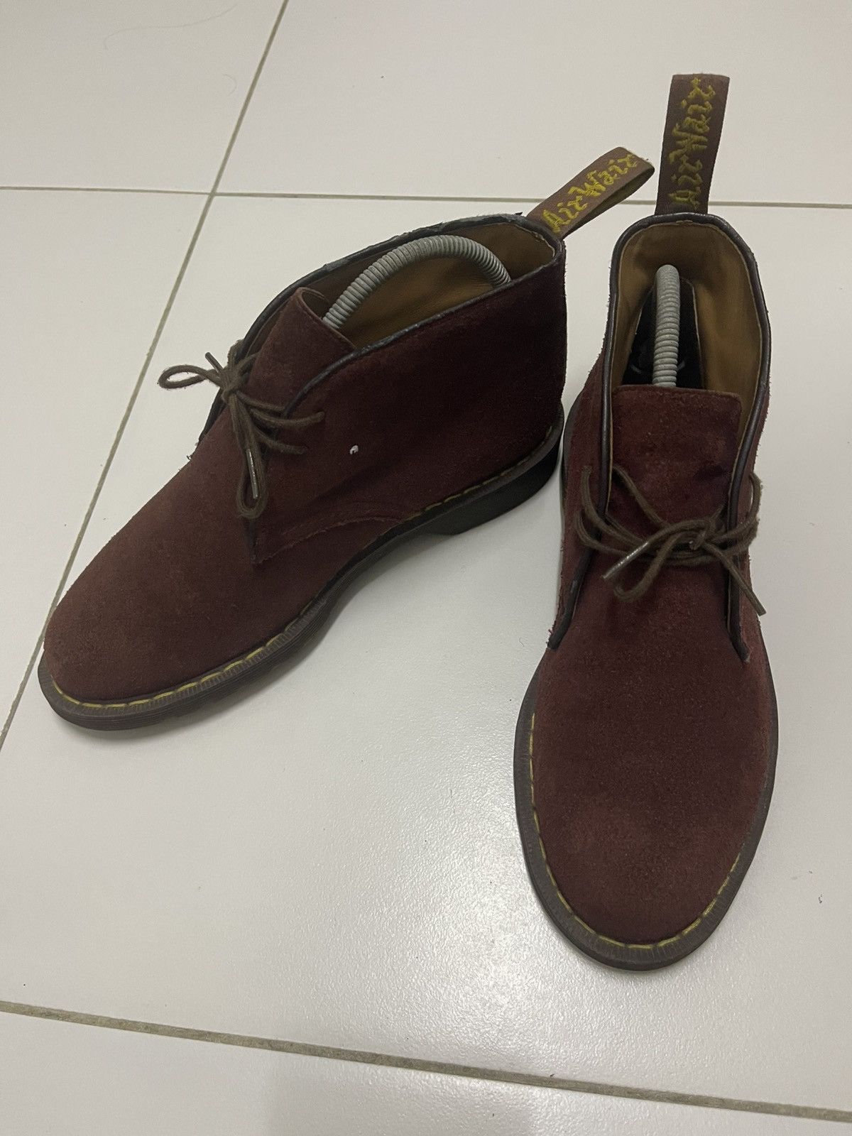 Dr. Martens Rare DR MARTENS Sawyer Suede Red Wine Desert Boot Size US 8 / EU 41 - 2 Thumbnail