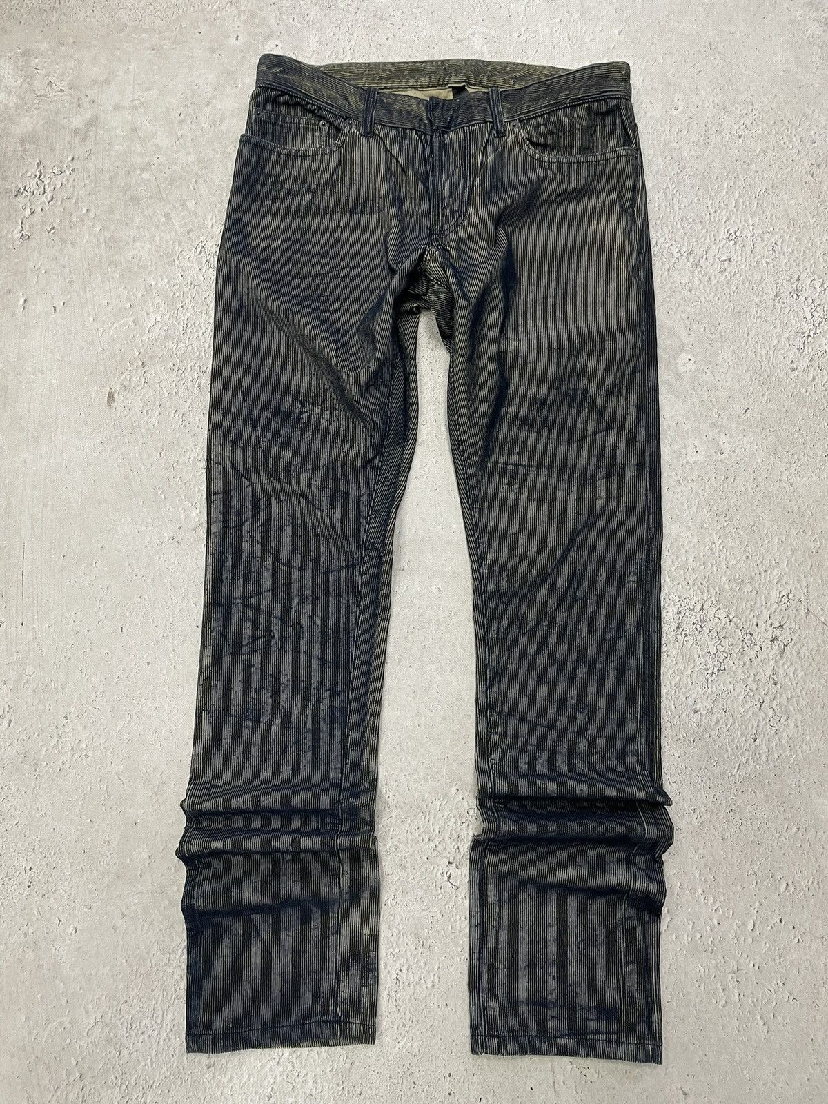 Balenciaga Balenciaga 2011 velvet pants slim japanese avant-garde style Size US 33 - 1 Thumbnail