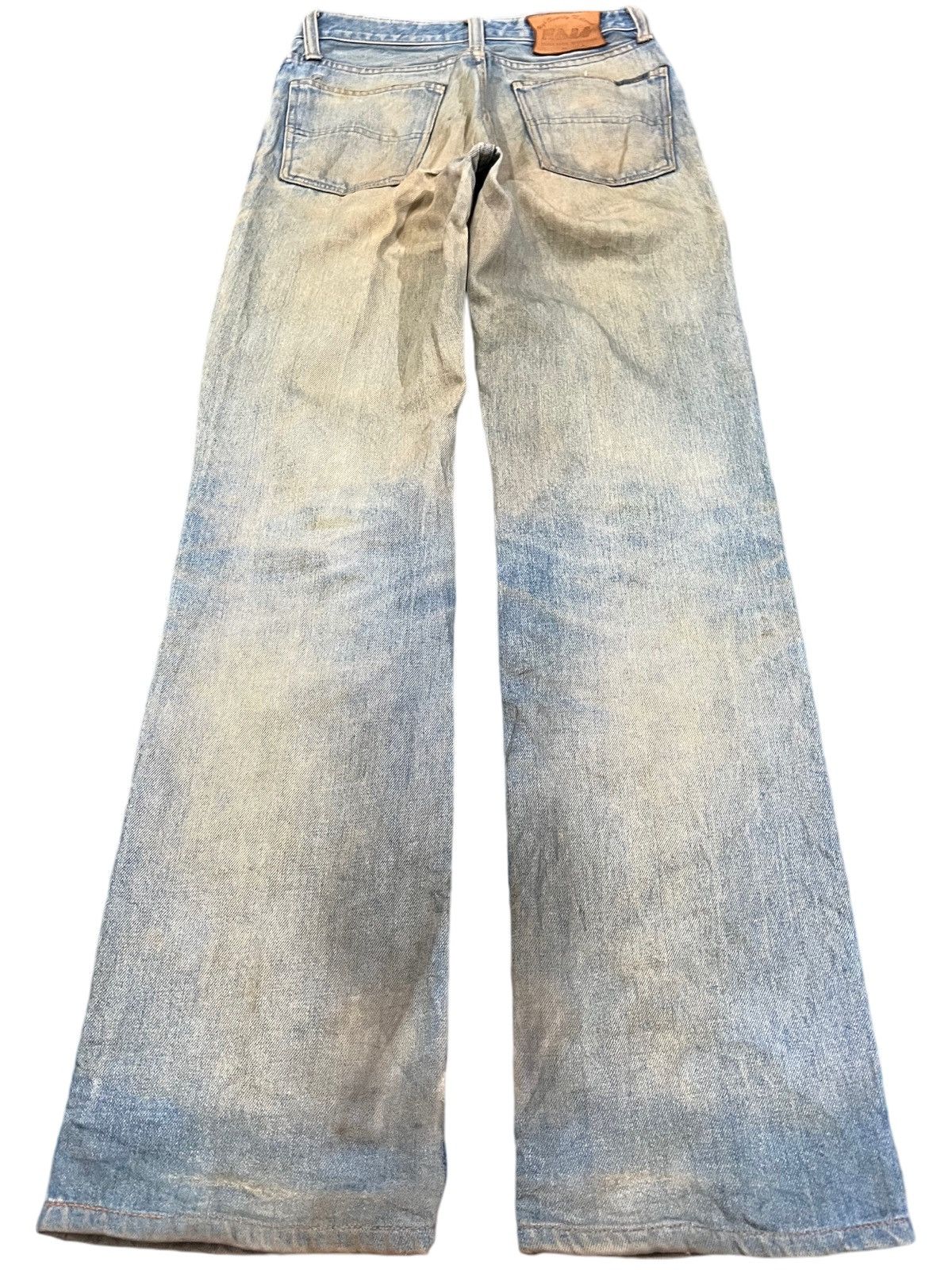 Le Grande Bleu (L.G.B.) Vintage Half Mudwash Distressed Denim Size US 28 / EU 44 - 7 Thumbnail