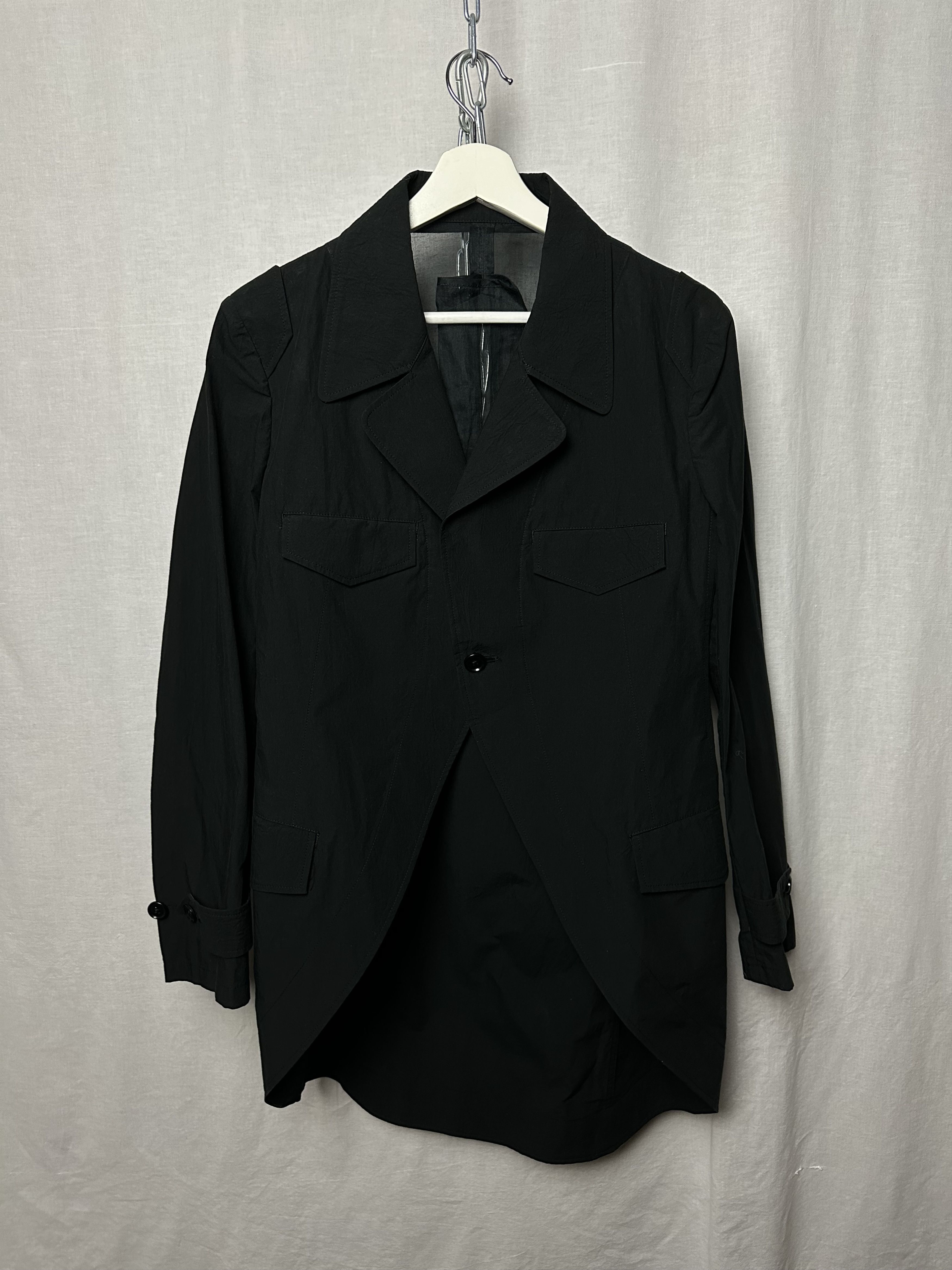 Yohji Yamamoto round cut single button blazer jacket Size US M / EU 48-50 / 2 - 2 Thumbnail
