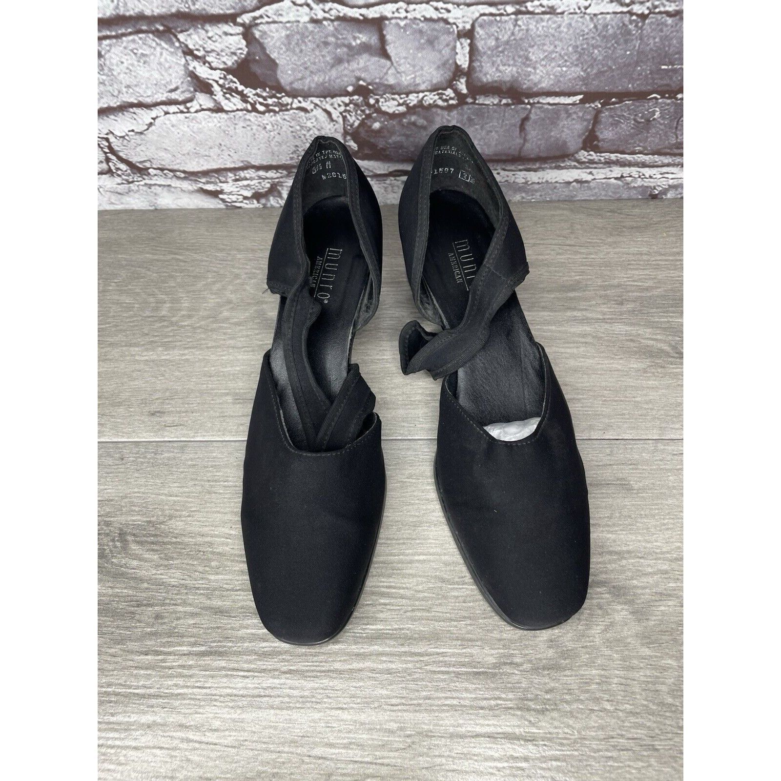 Other Munro American Whitney Black Fabric Elastic MaryJane Strap H Size US 8.5 / IT 38.5 - 10 Thumbnail