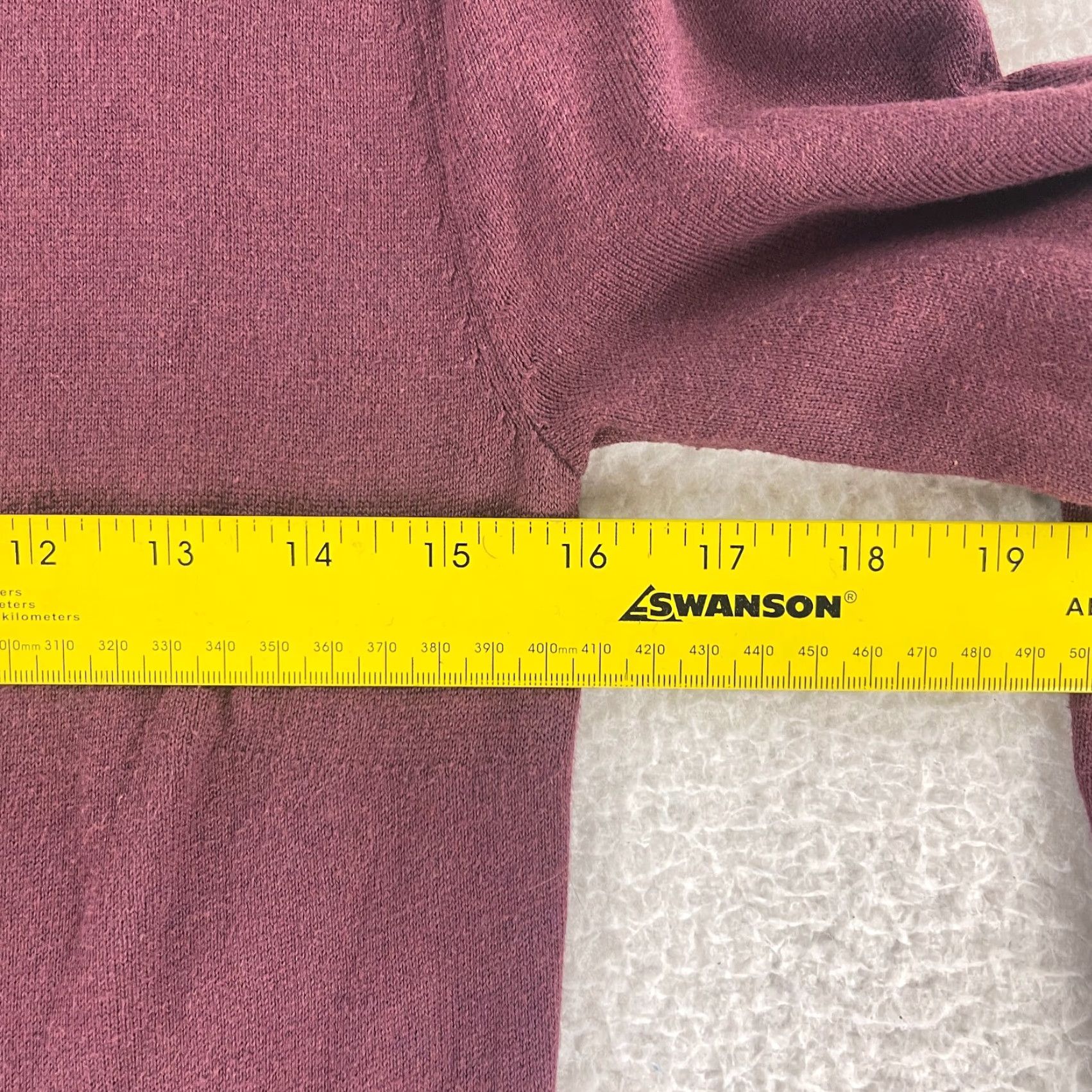 Vintage Peruvian Connection Burgundy Turtle Neck Shirt Womens Small Long Sleeve Cotton Size S / US 4 / IT 40 - 6 Thumbnail