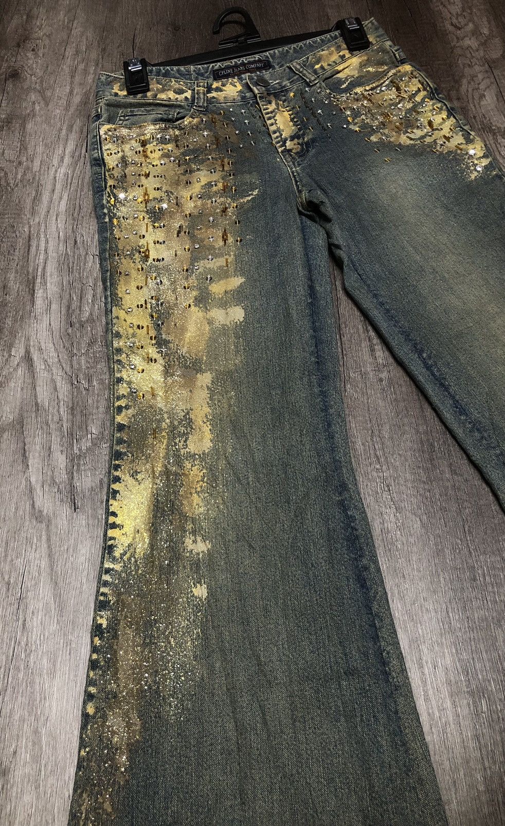 Designer × Japanese Brand × Vintage CF LINE FLARED BOOTCUT JEANS COMPANY Size 29" - 9 Thumbnail