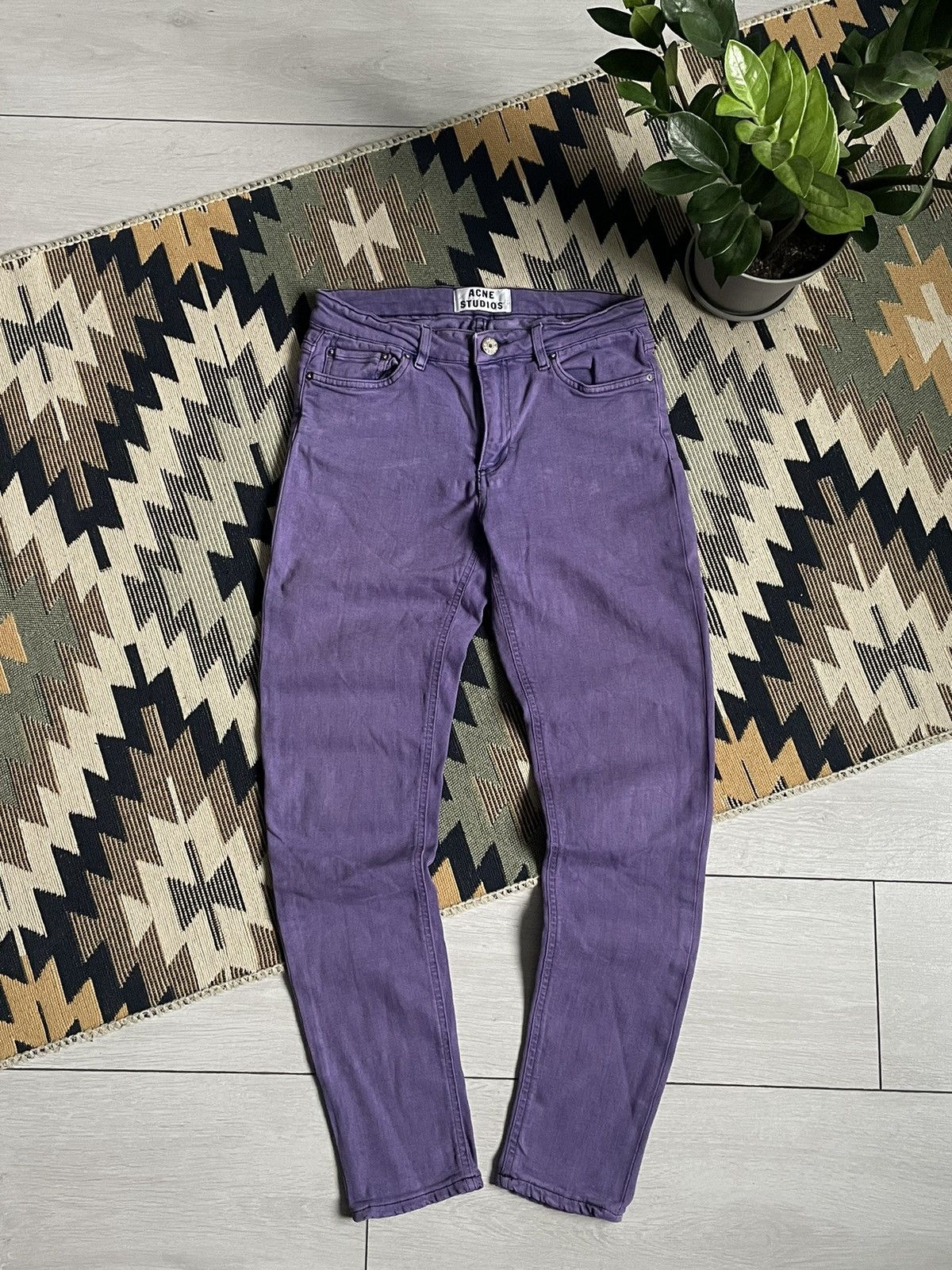 Acne Studios Acne Studios Purple Pants Size 28" / US 6 / IT 42 - 1 Thumbnail