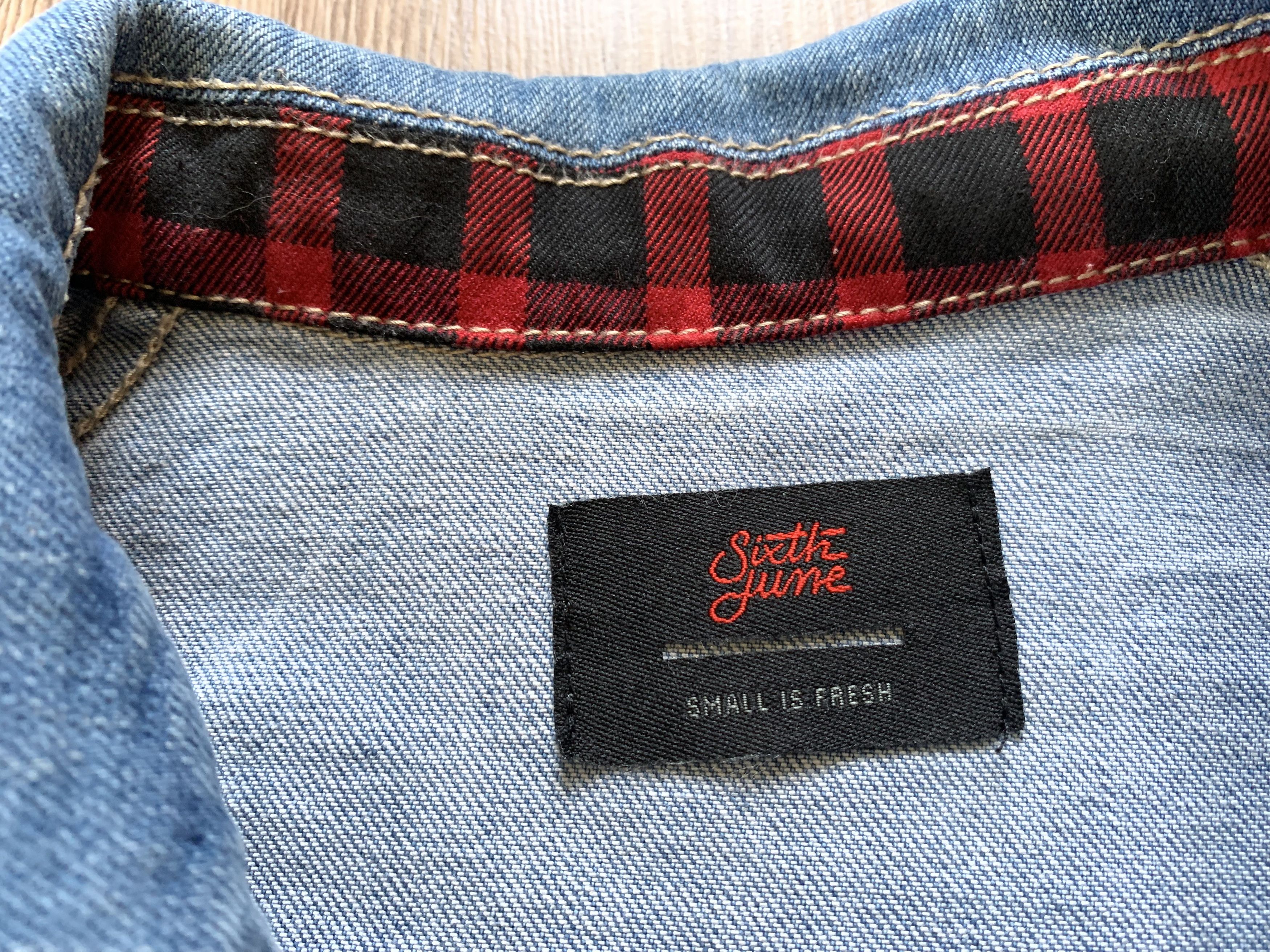 Sixth June Paris × Vintage Sixth June Printed Americam Flag Denim Jacket Size US S / EU 44-46 / 1 - 5 Thumbnail