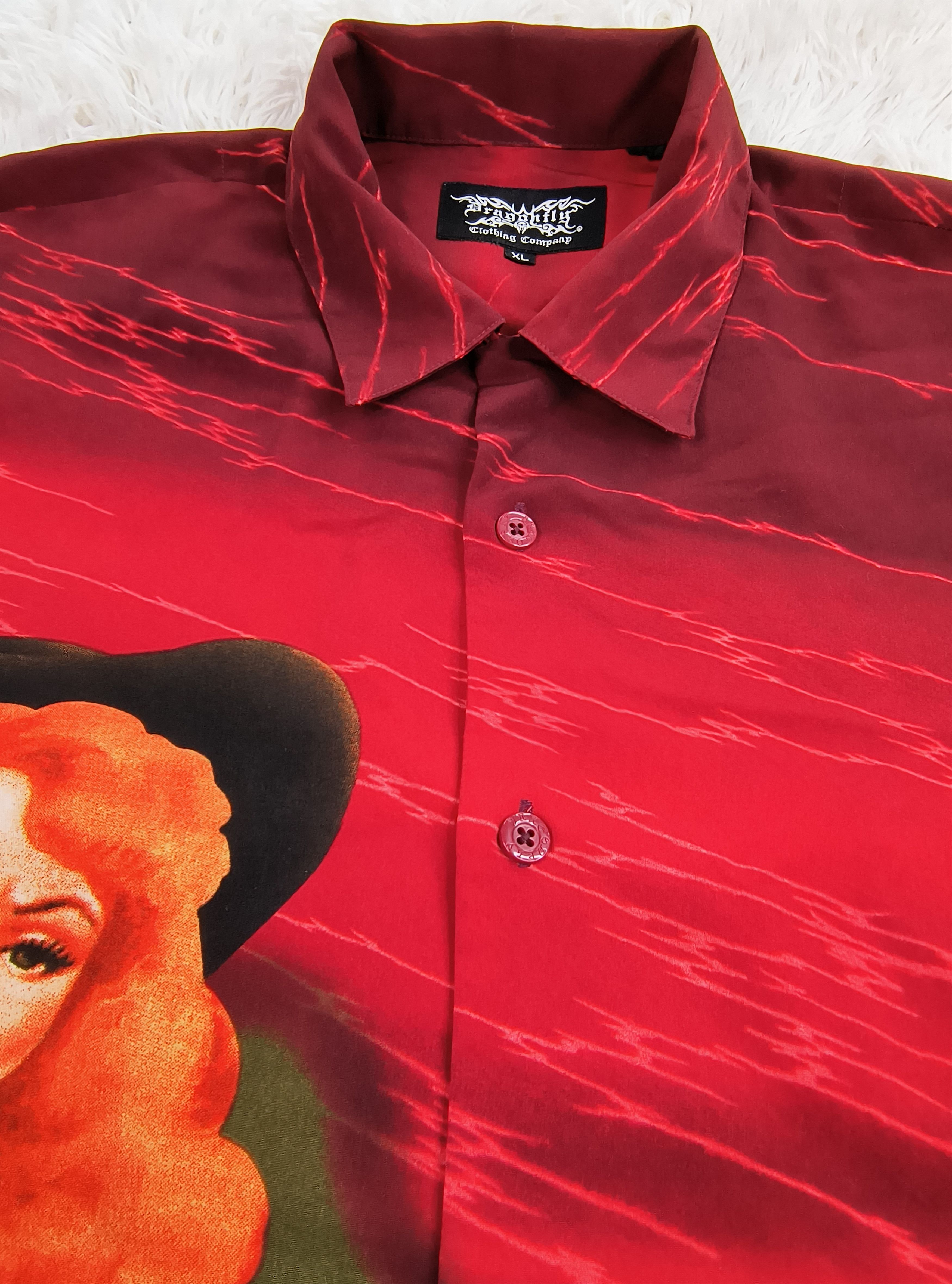 Dragonfly Vintage pin up cowgirl 90s button up shirt Size US XL / EU 56 / 4 - 8 Thumbnail