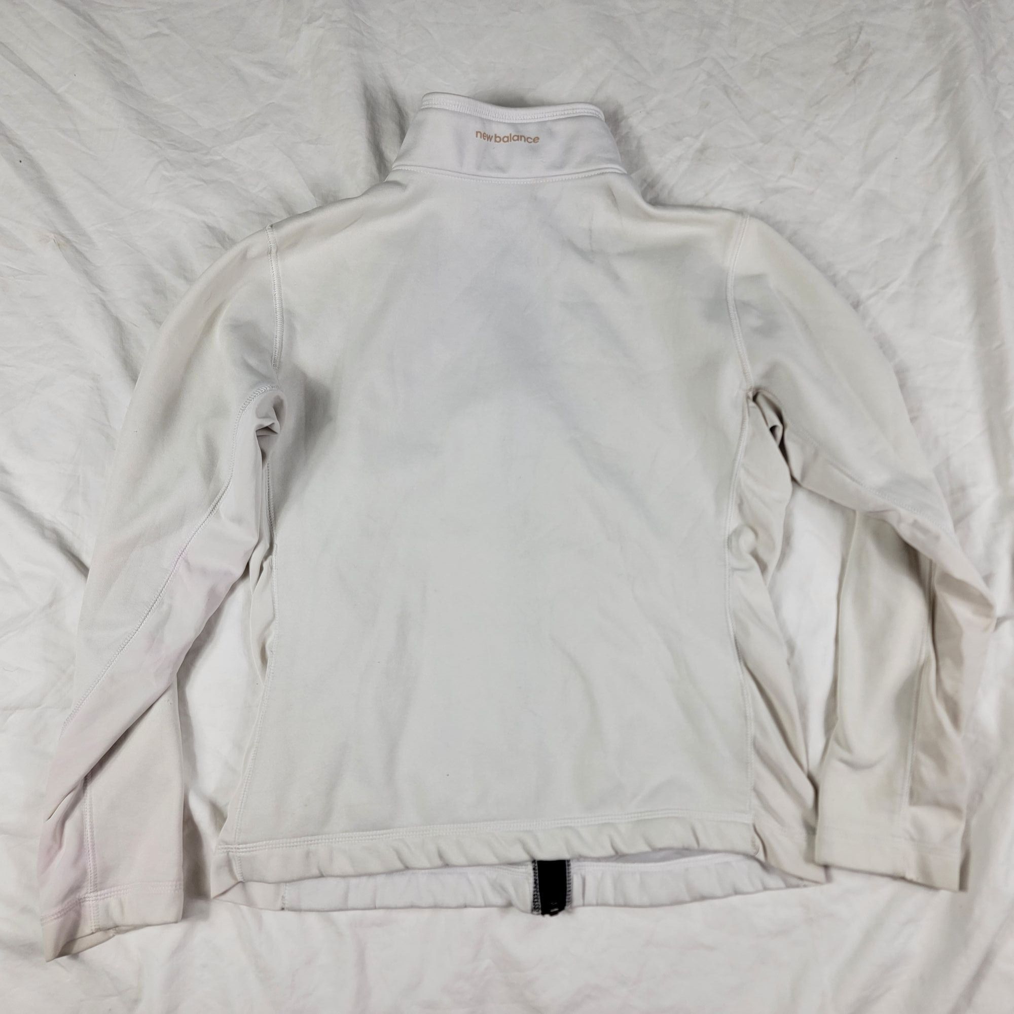 New Balance New Balance Adults Medium White Full Zip Sweater Lightweight Size M / US 6-8 / IT 42-44 - 2 Thumbnail