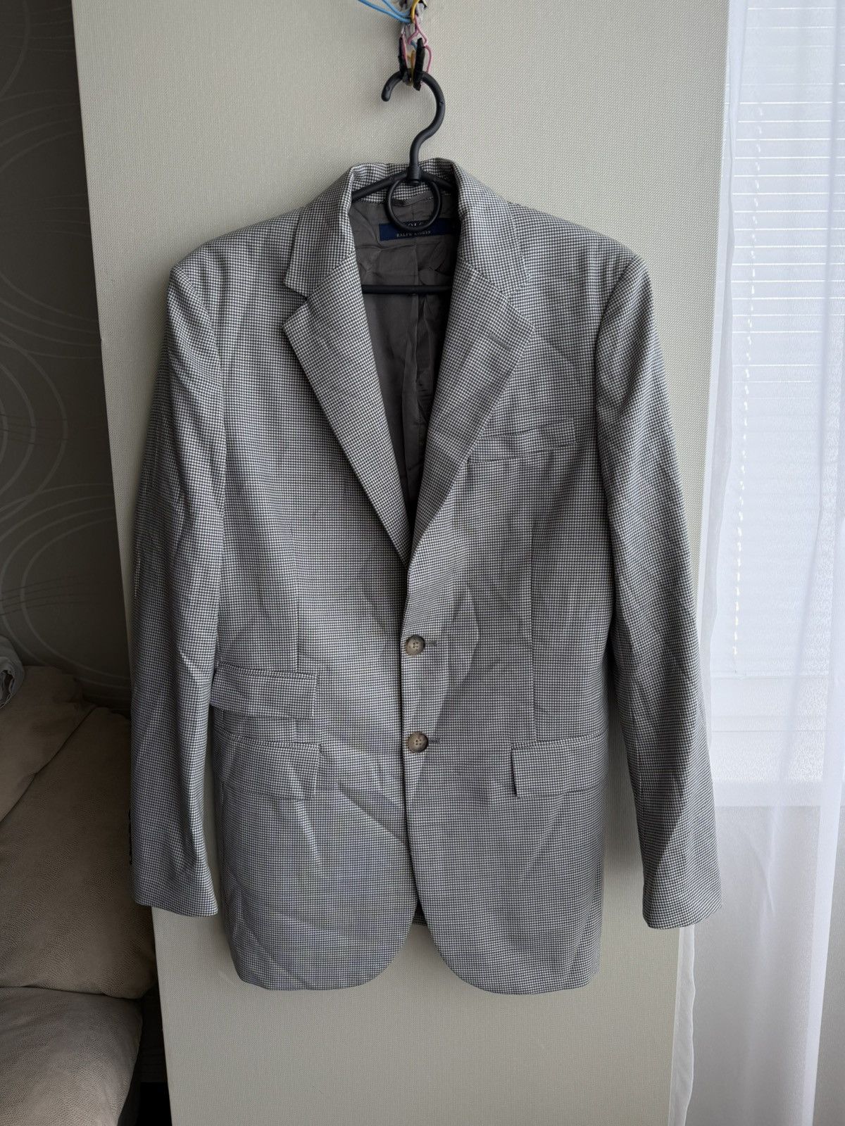 Polo Ralph Lauren Polo Ralph Lauren Houndstooth Pattern 2 Button Blazer Size XS / US 0-2 / IT 36-38 - 1 Thumbnail