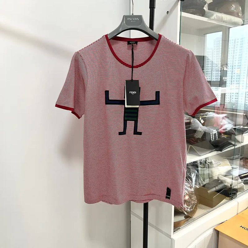 Fendi Fendi Multicolor Cotton Men's T-shirt 0089 Size US XL / EU 56 / 4 - 1 Thumbnail