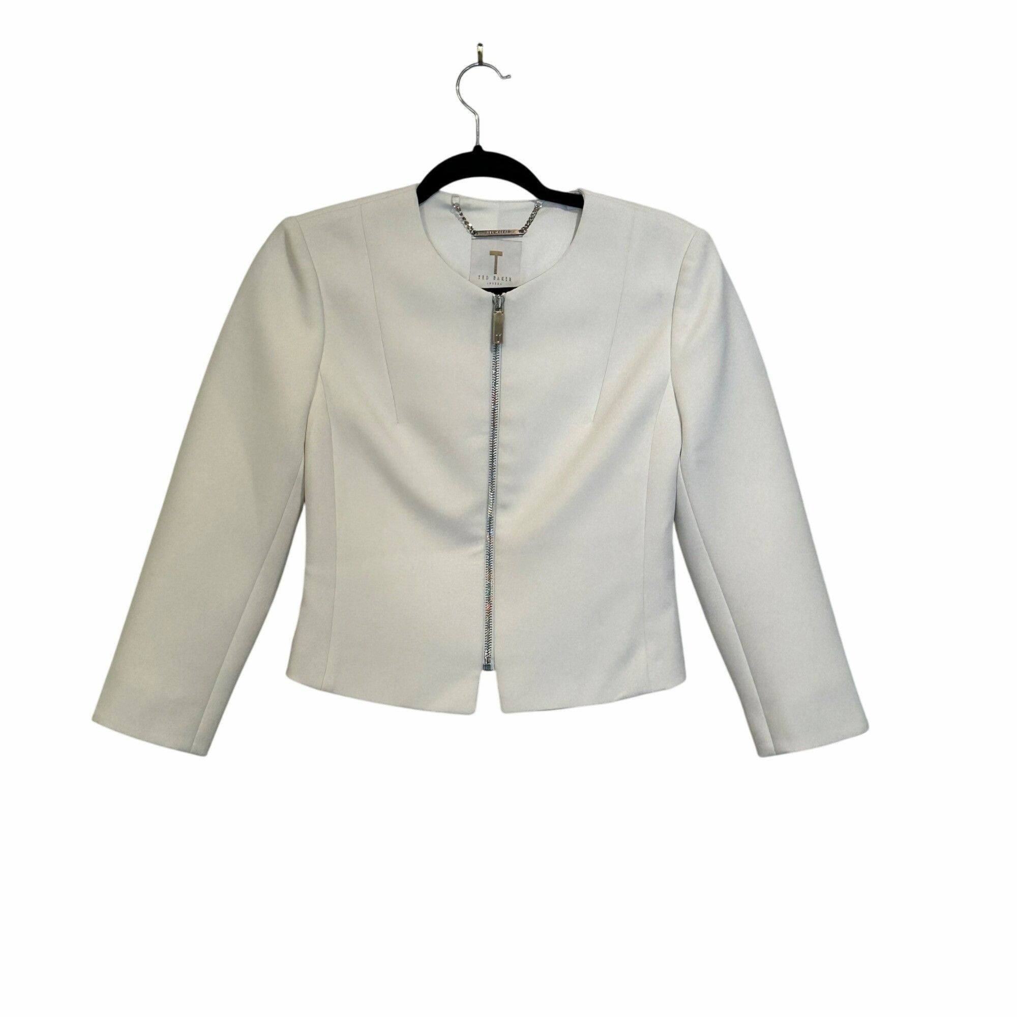 Ted Baker ✨Ted Baker Women's Size 1 Formal Suit Cropped Jacket Blazer Size S / US 4 / IT 40 - 1 Thumbnail